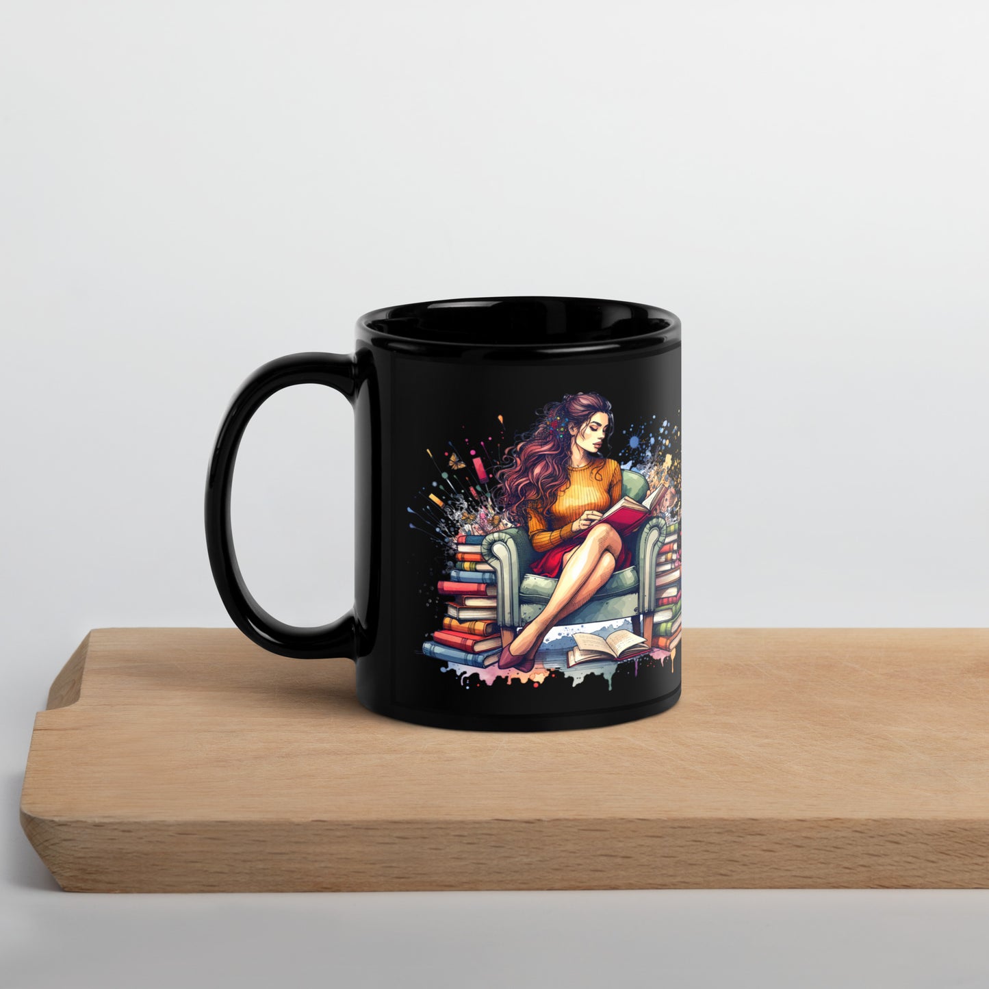 It's not Hoarding if it's Books Black Glossy Mug