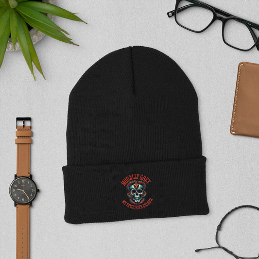 Morally Grey Beanie - Bookslut Shirts