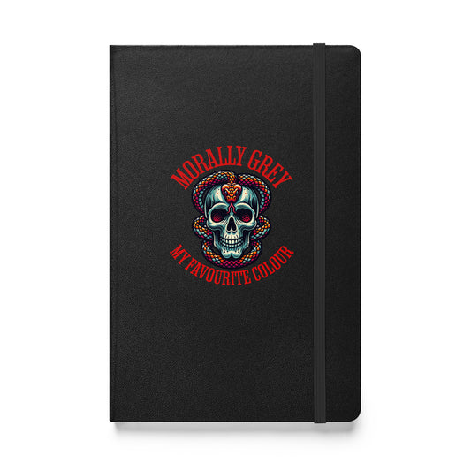 Morally Grey Hardcover notebook - Bookslut Shirts