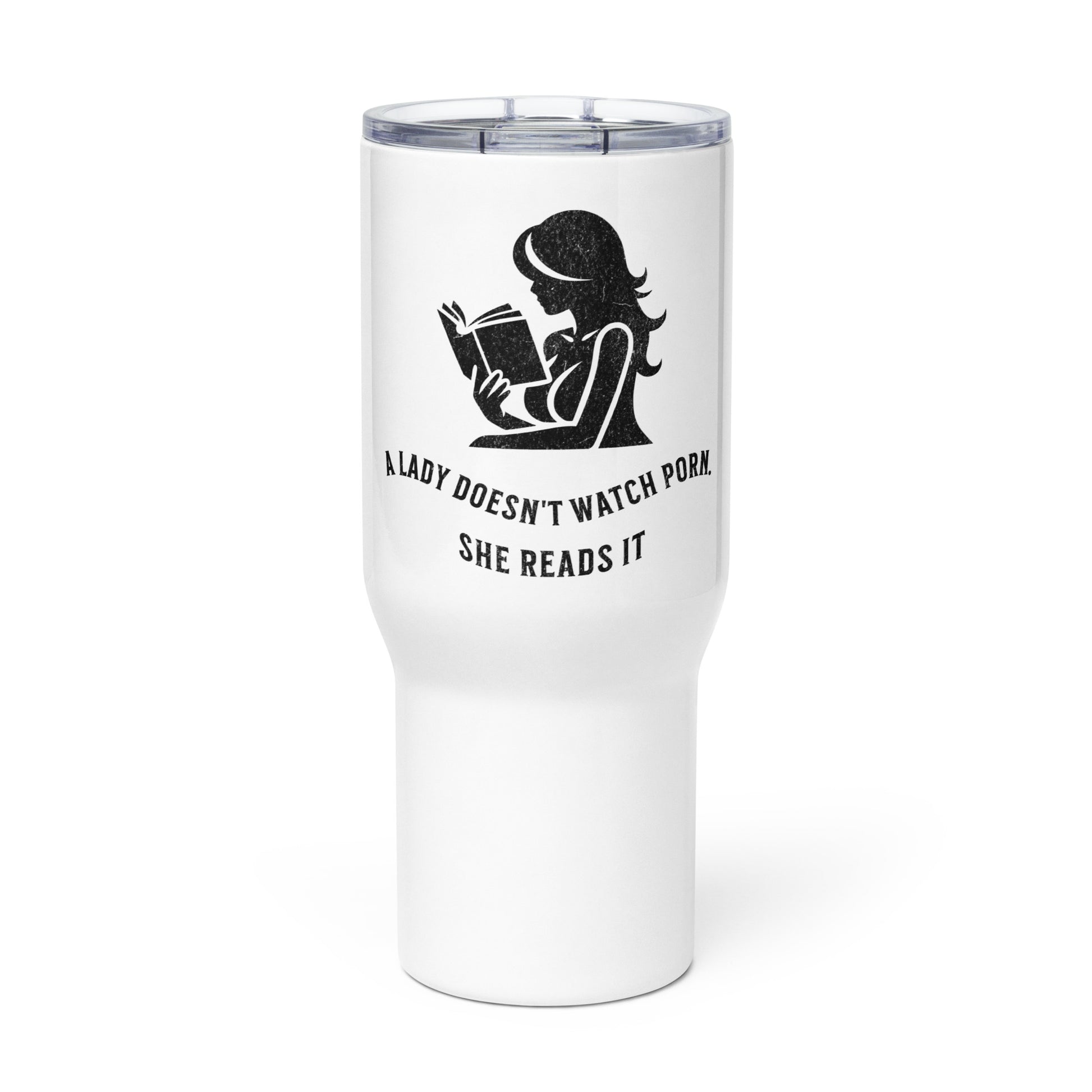 ALDWP Travel mug with a handle - Bookslut Shirts