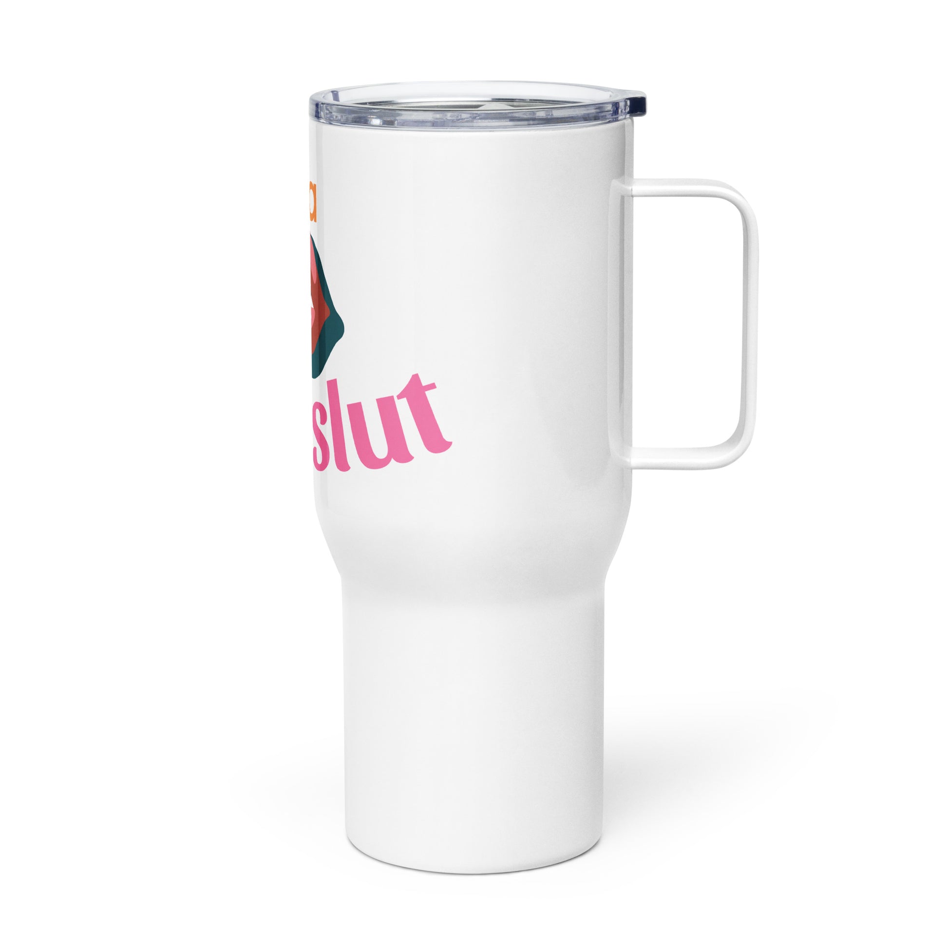 I'm a Bookslut Travel mug with handle - Bookslut Shirts