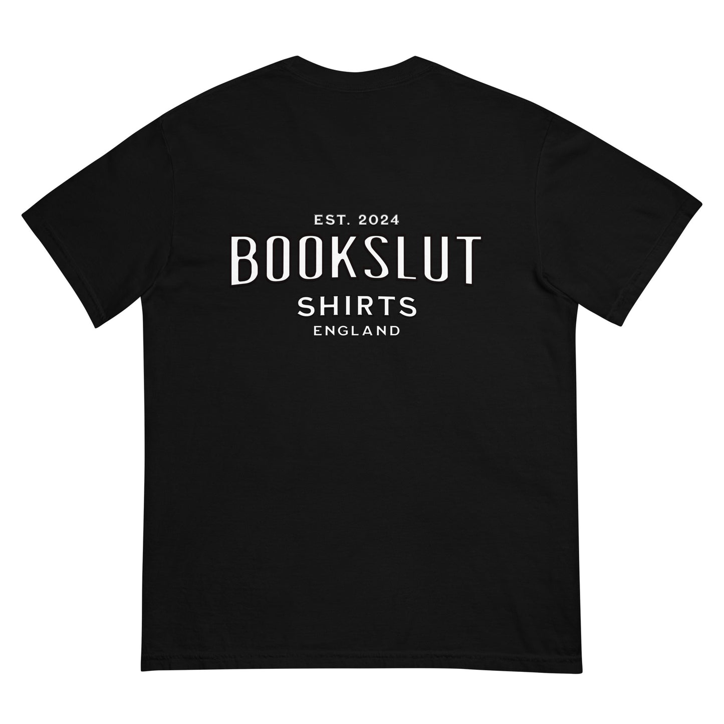 Bookish & Proud Unisex dyed heavyweight t-shirt - Bookslut Shirts