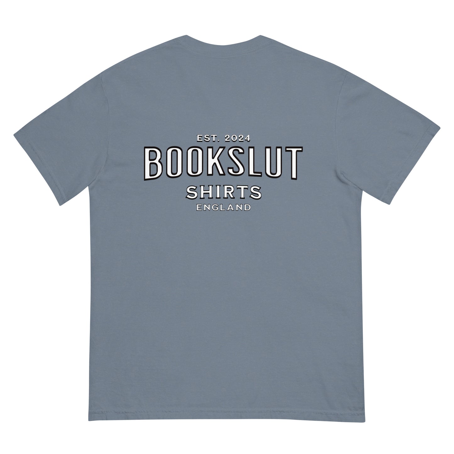 Bookish & Proud Unisex dyed heavyweight t-shirt - Bookslut Shirts