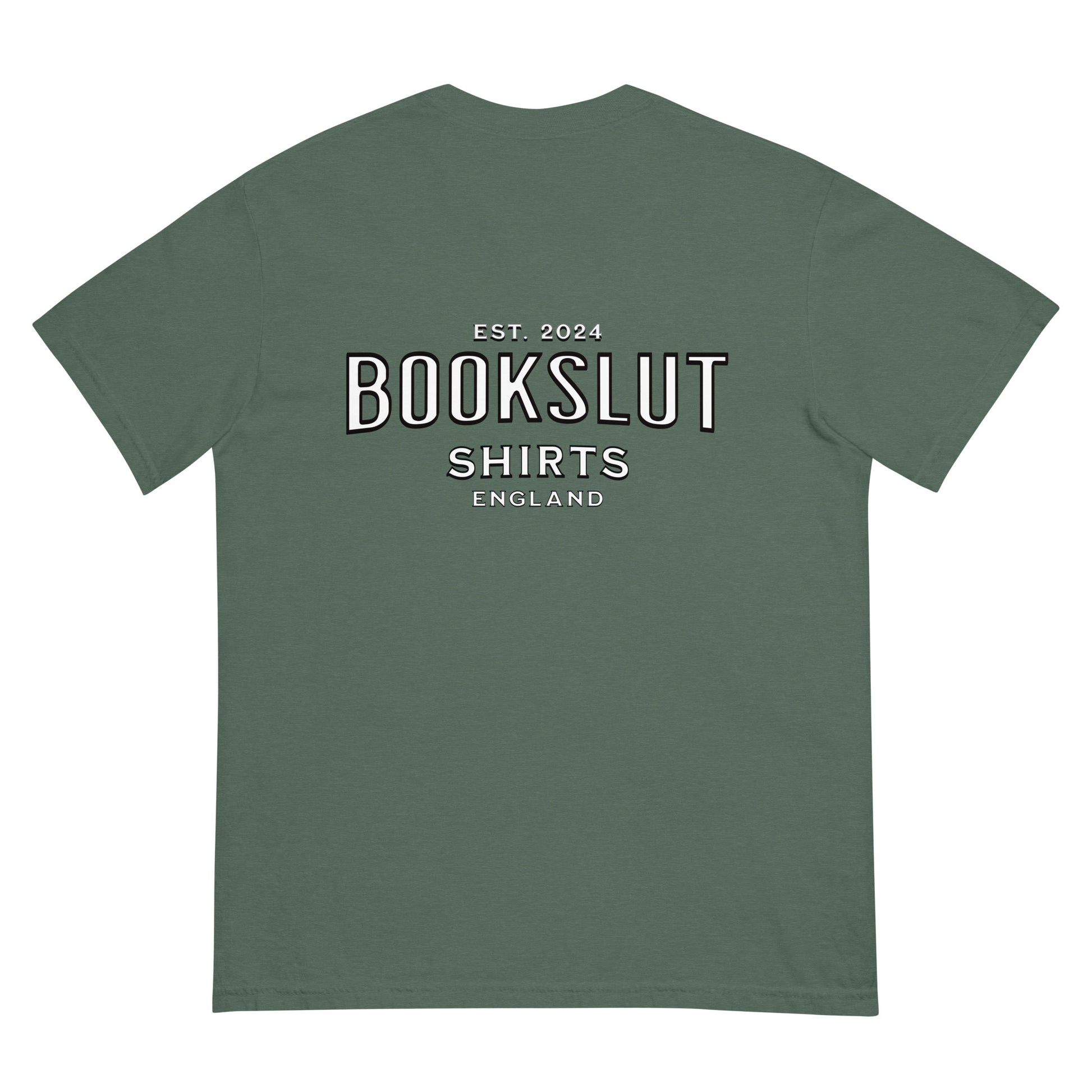 Bookish & Proud Unisex dyed heavyweight t-shirt - Bookslut Shirts