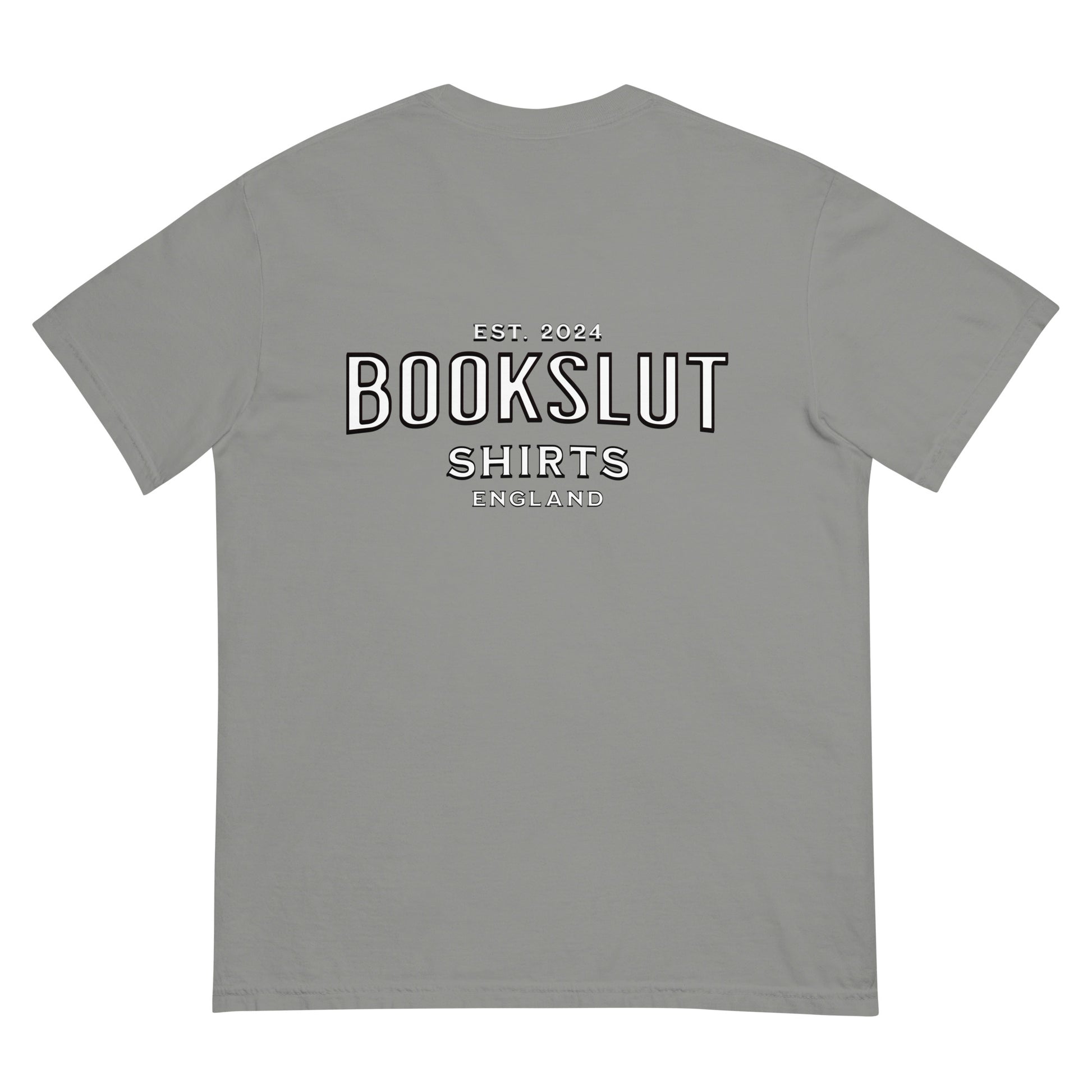 Bookish & Proud Unisex dyed heavyweight t-shirt - Bookslut Shirts