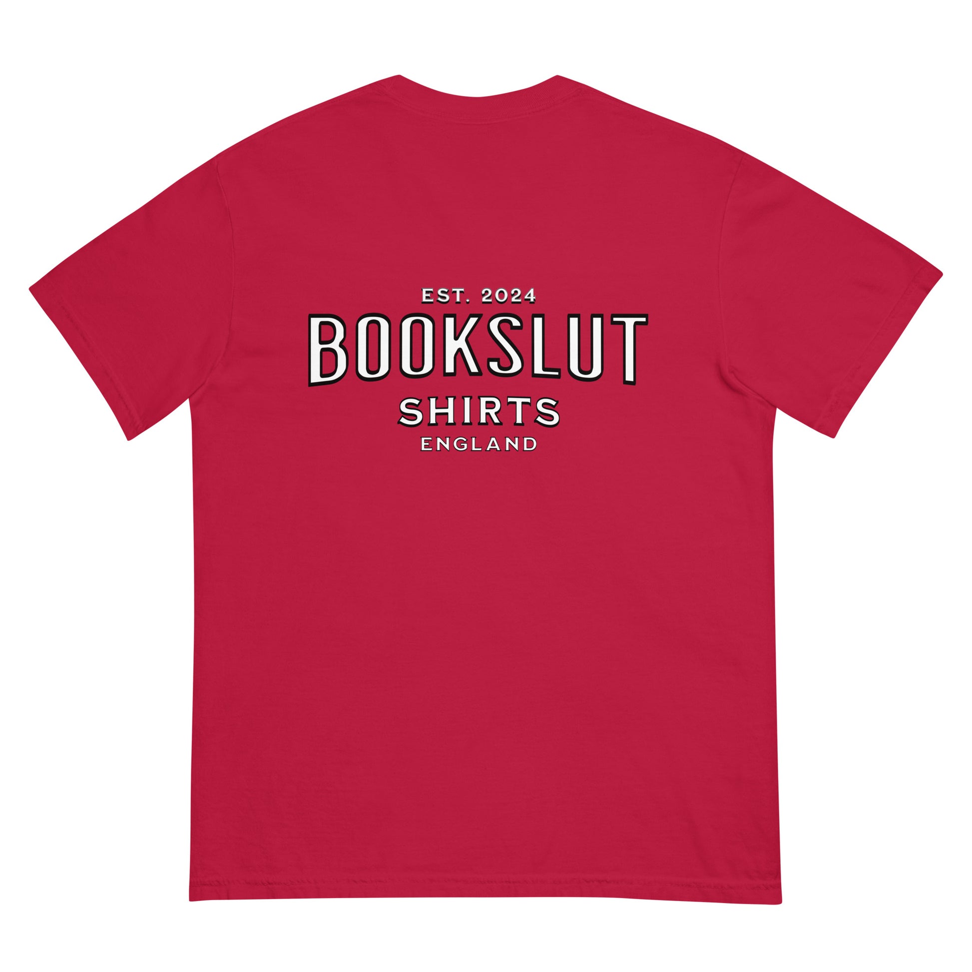 Bookish & Proud Unisex dyed heavyweight t-shirt - Bookslut Shirts