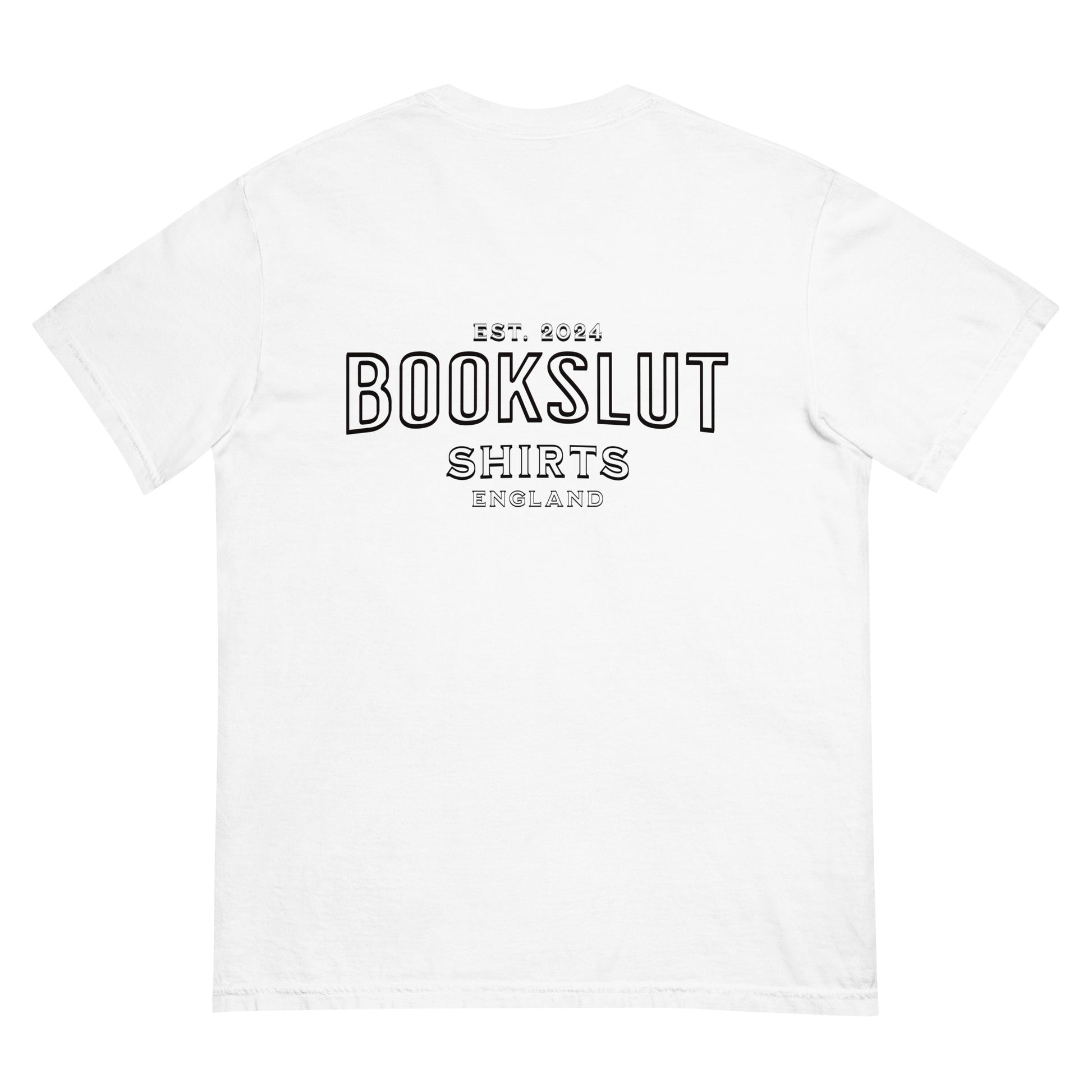 Bookish & Proud Unisex dyed heavyweight t-shirt - Bookslut Shirts