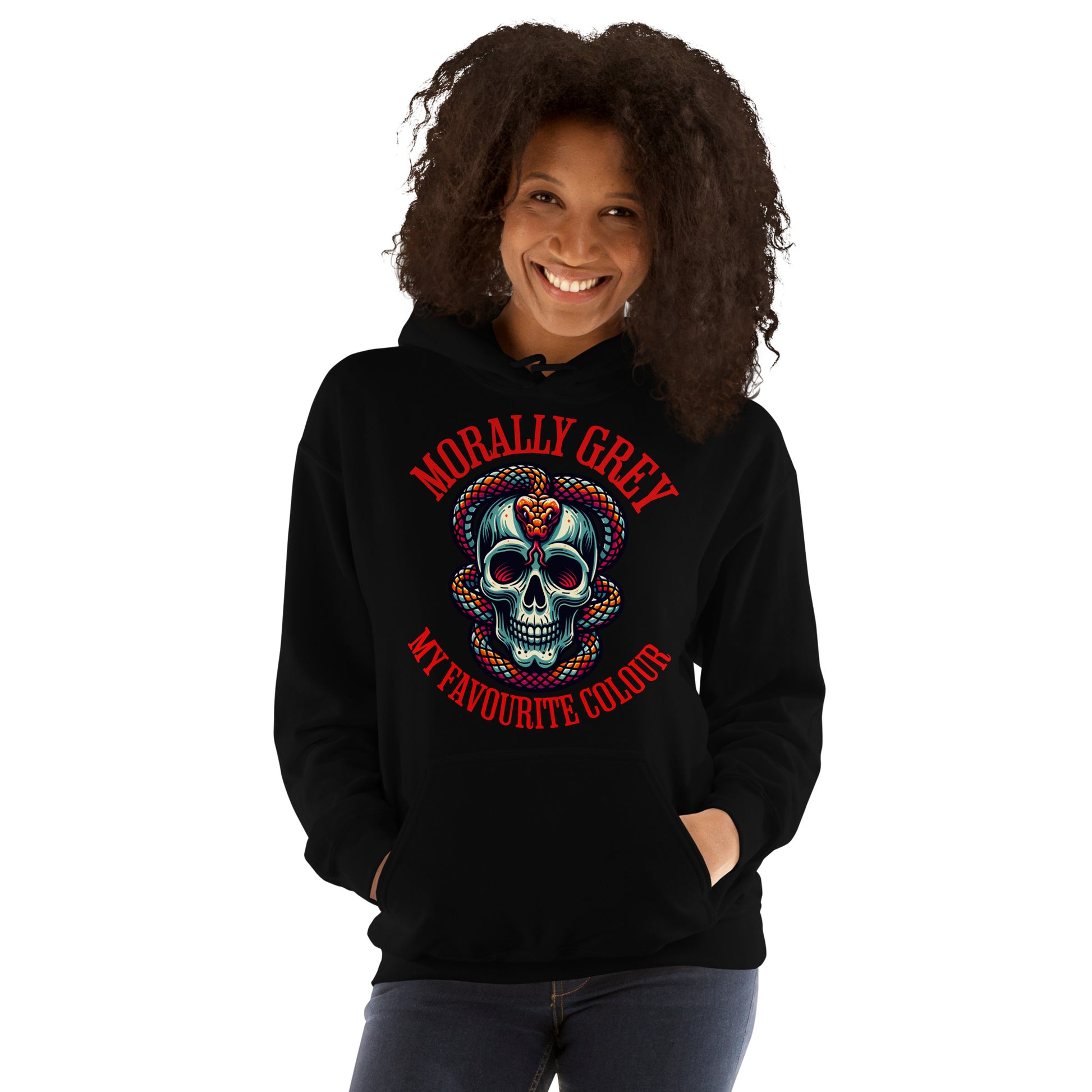 Morally Grey Unisex Hoodie - Bookslut Shirts