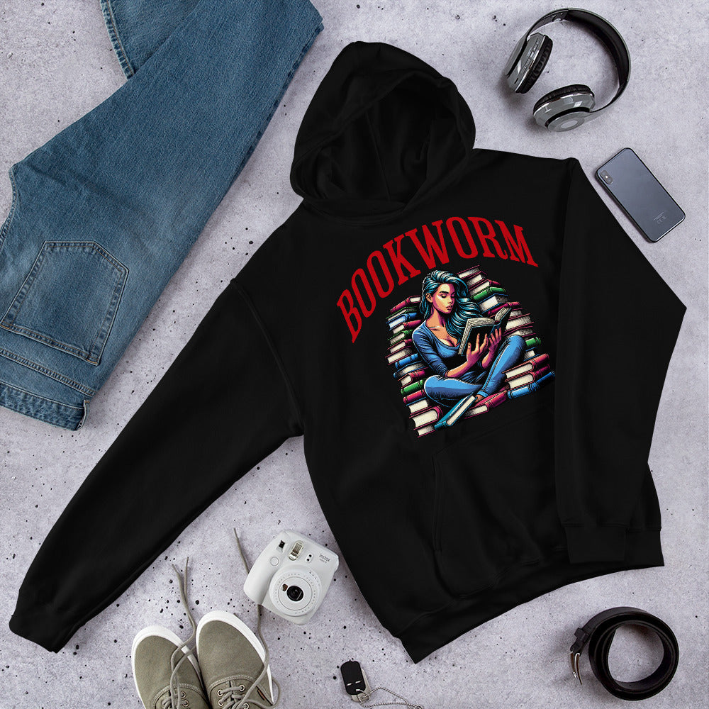 Bookworm Unisex Hoodie - Bookslut Shirts