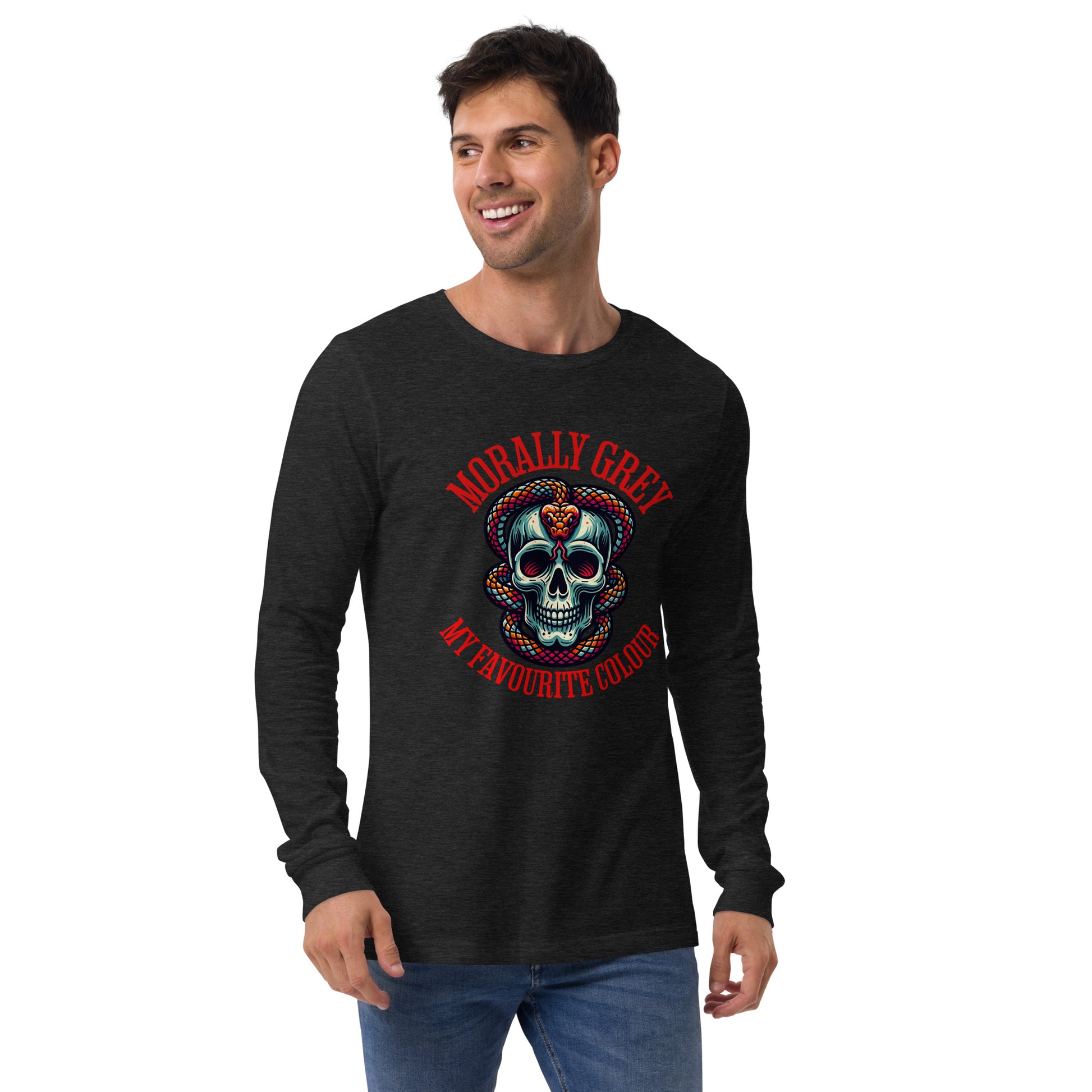 Morally Grey Unisex Long Sleeve Tee - Bookslut Shirts