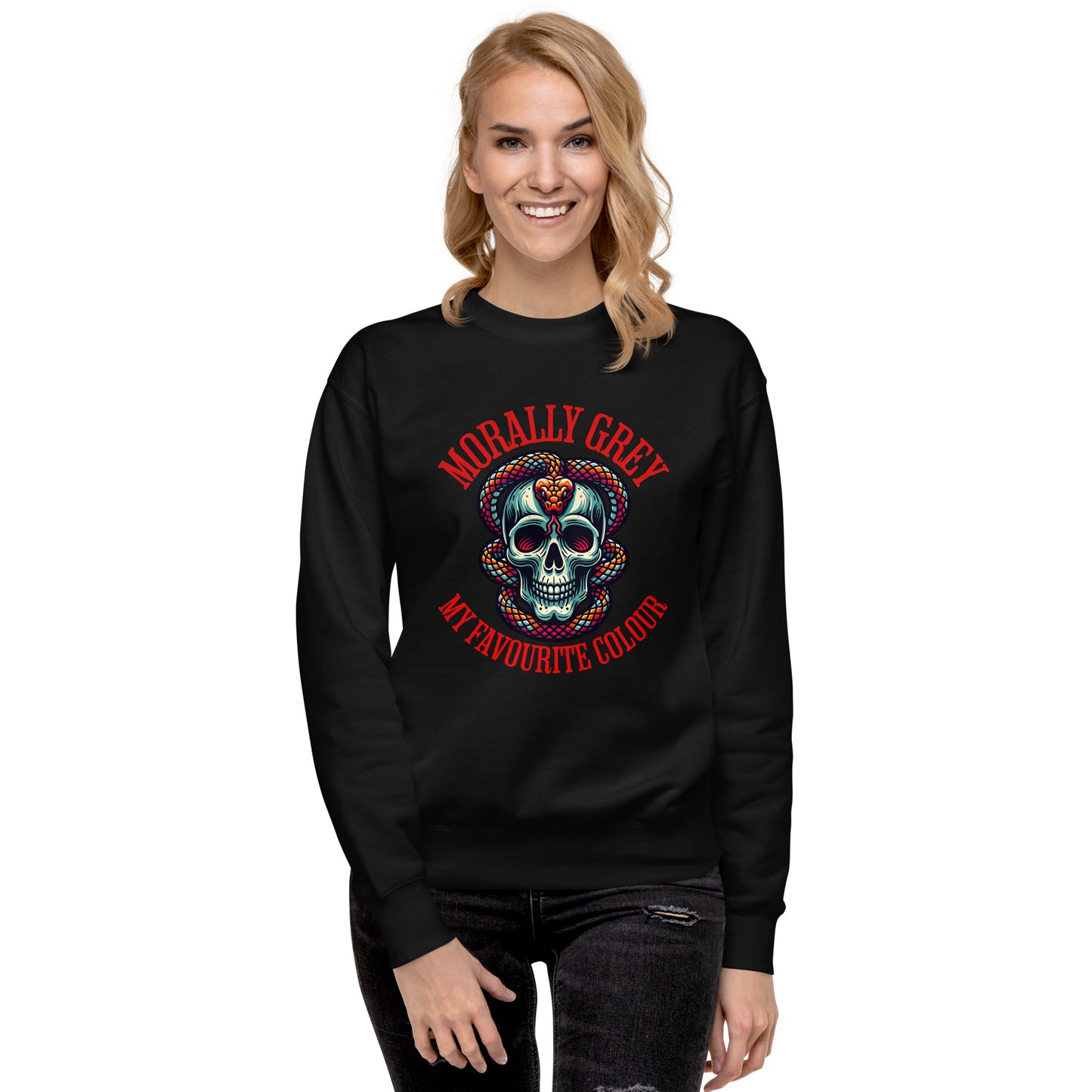 Morally Grey Unisex Sweatshirt - Bookslut Shirts