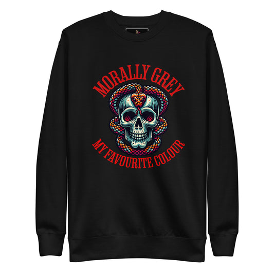 Morally Grey Unisex Sweatshirt - Bookslut Shirts