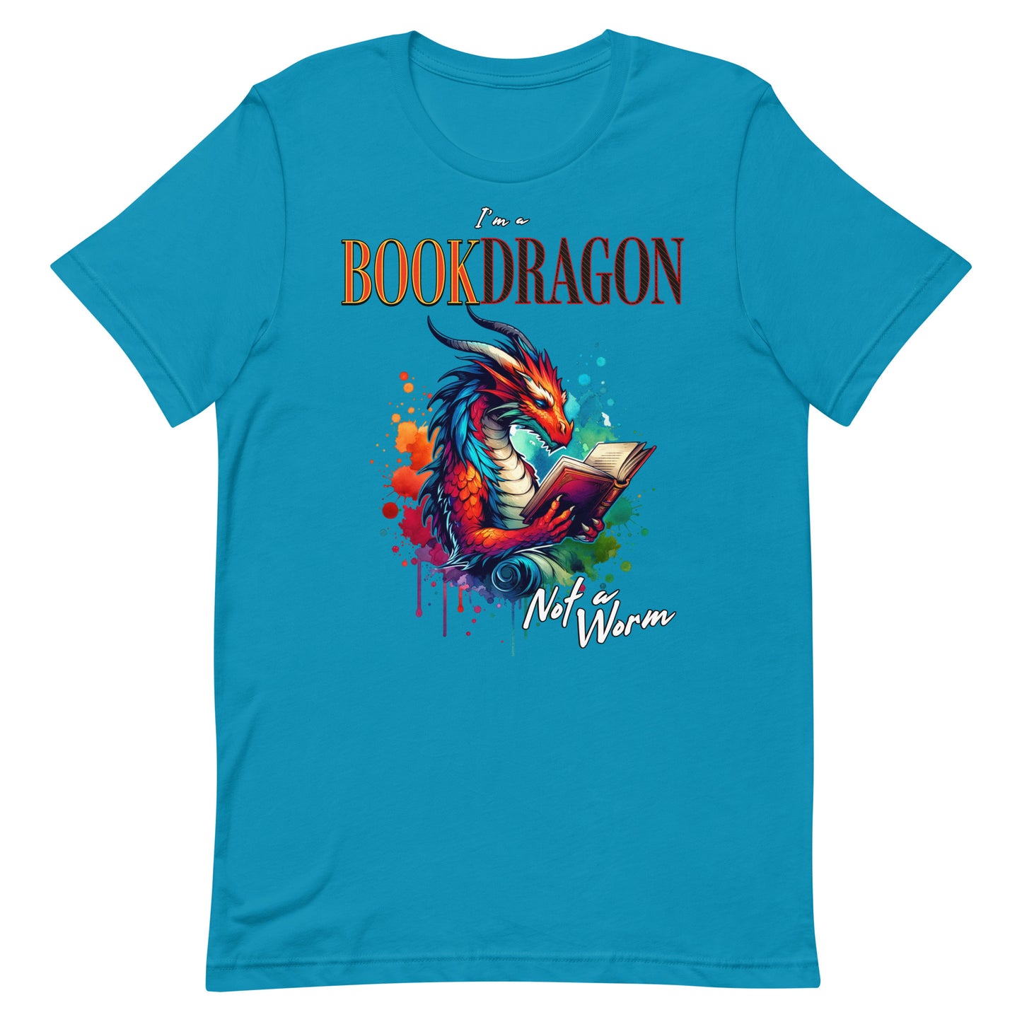 I'm a Book Dragon Not a worm Unisex t-shirt