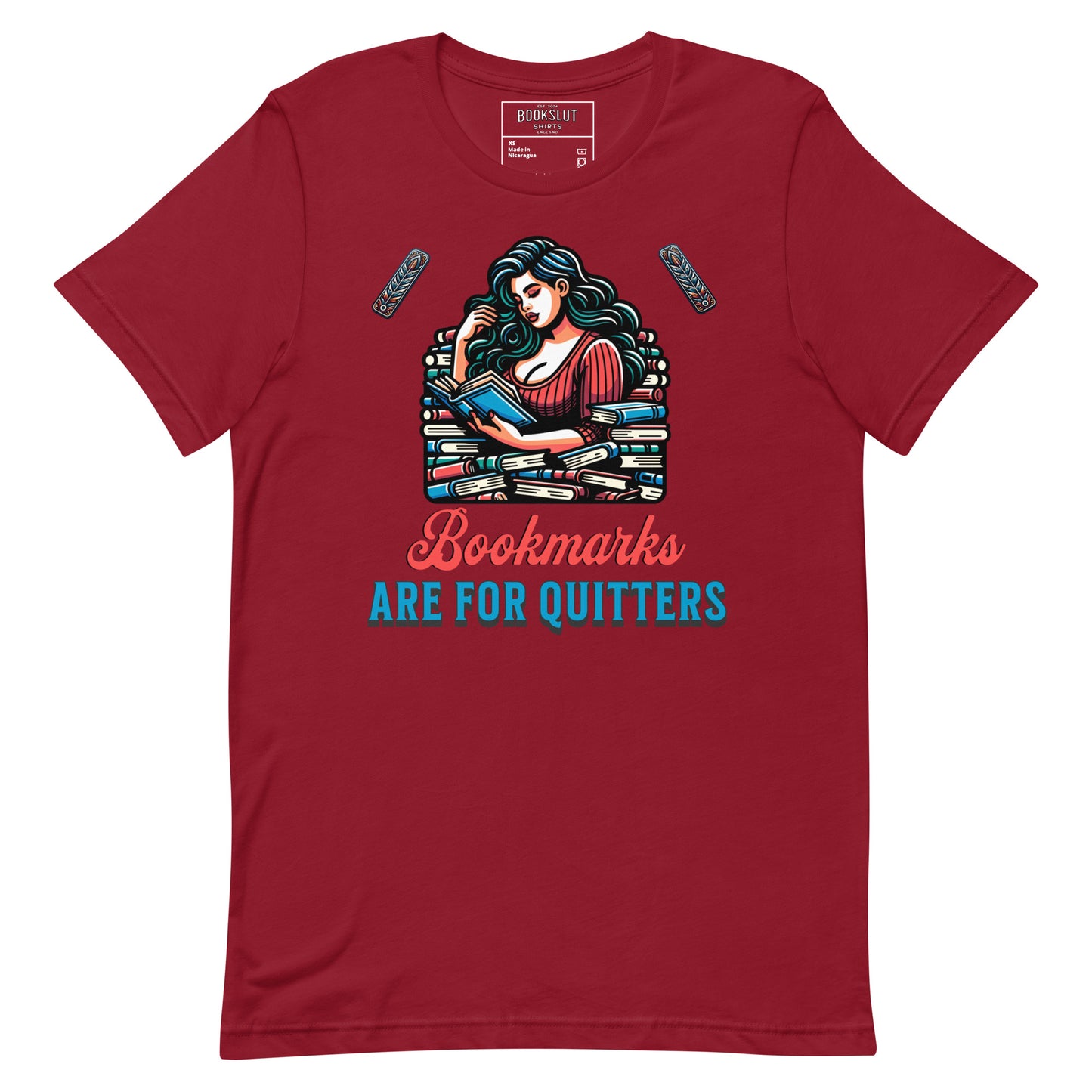 Bookmarks are for Quitters Unisex t-shirt