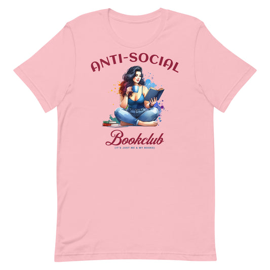 Antisocial Bookclub Unisex t-shirt