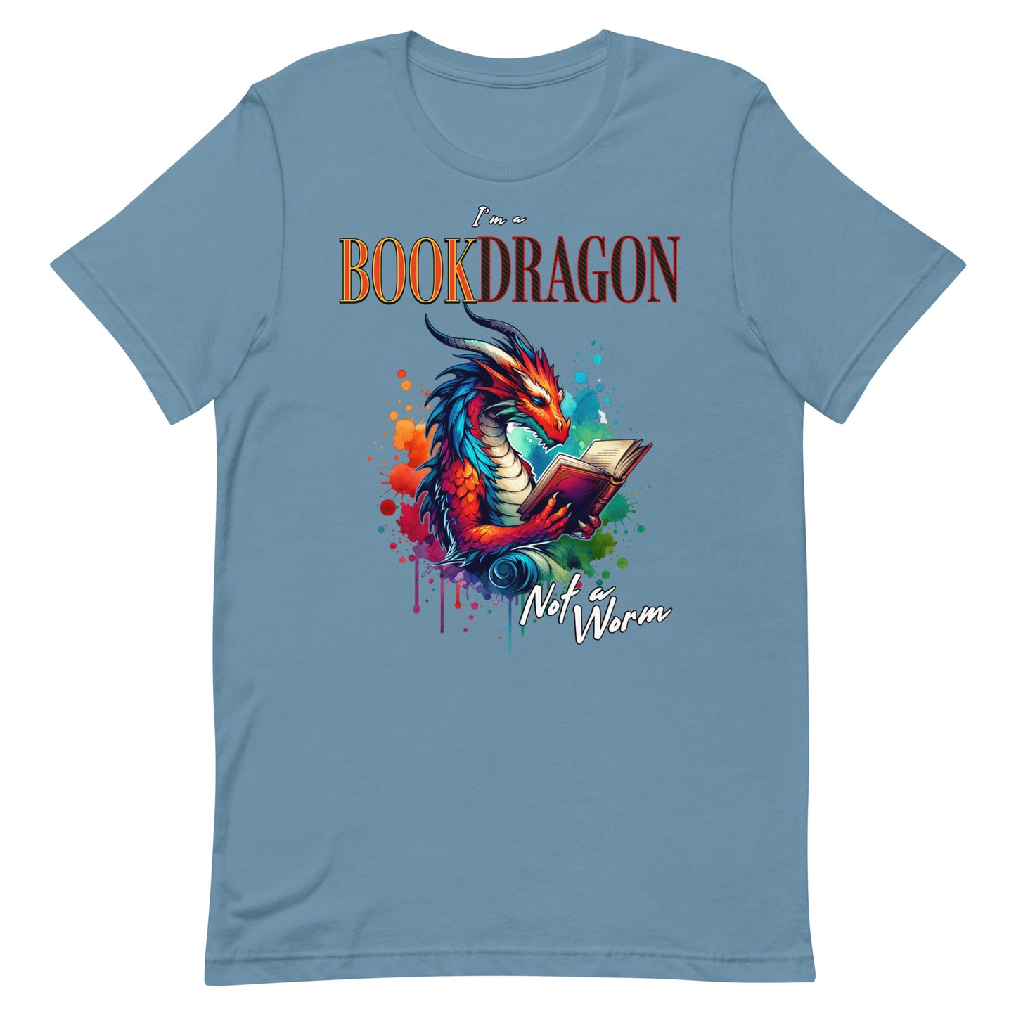 I'm a Book Dragon Not a worm Unisex t-shirt