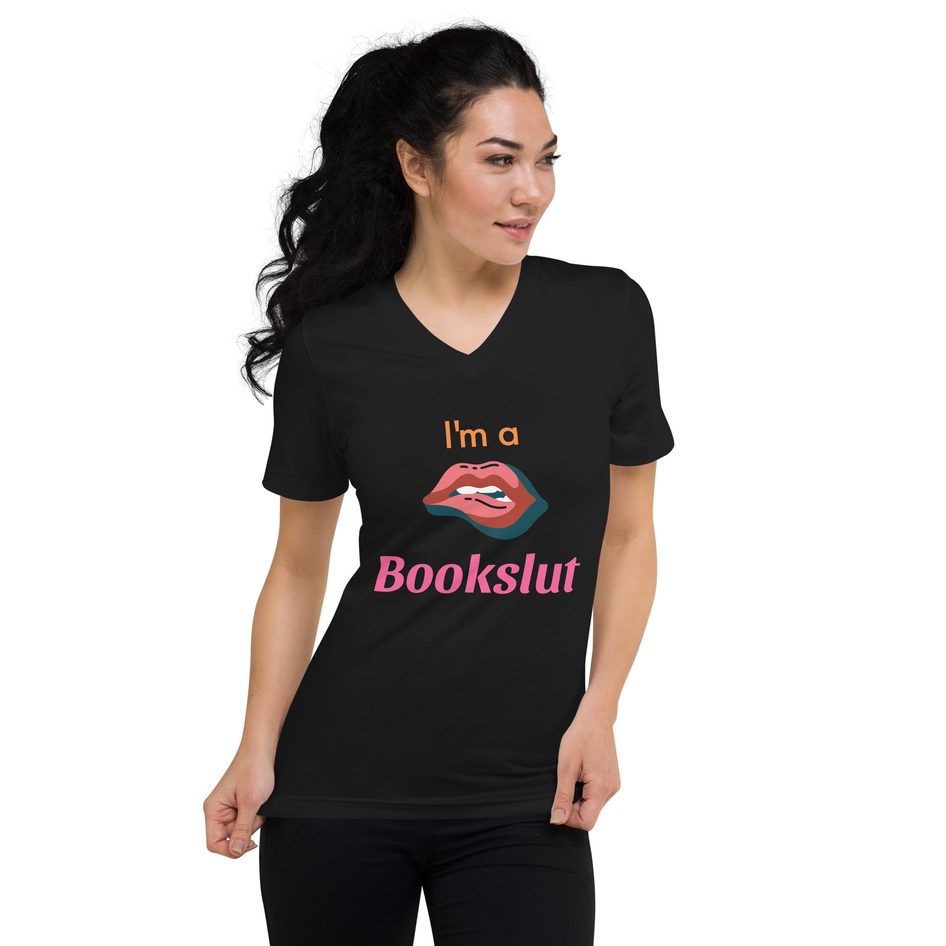 I'm a Bookslut Unisex V-Neck - Bookslut Shirts