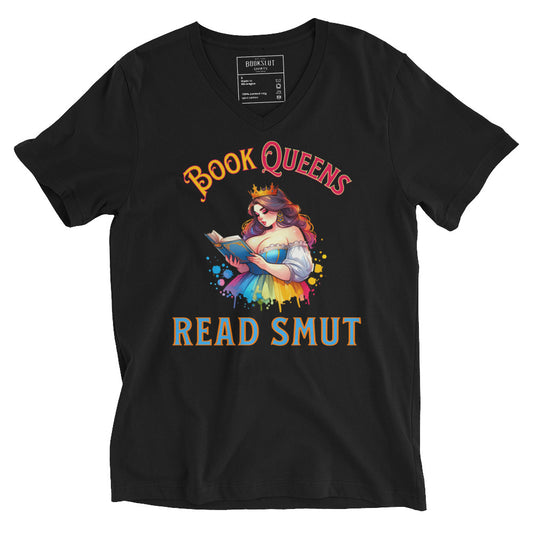 Book Queens Read Smut Unisex V-Neck T-Shirt