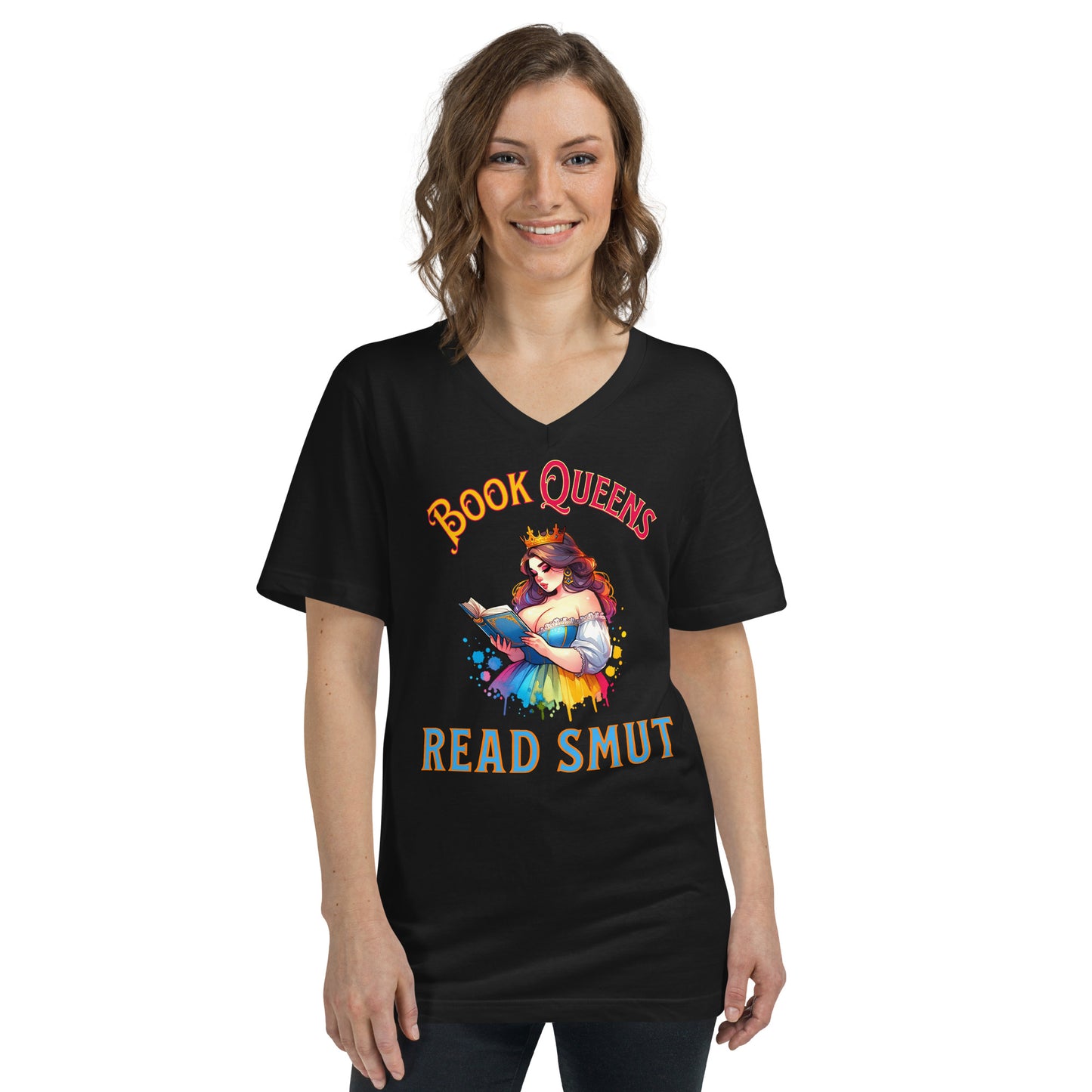 Book Queens Read Smut Unisex V-Neck T-Shirt