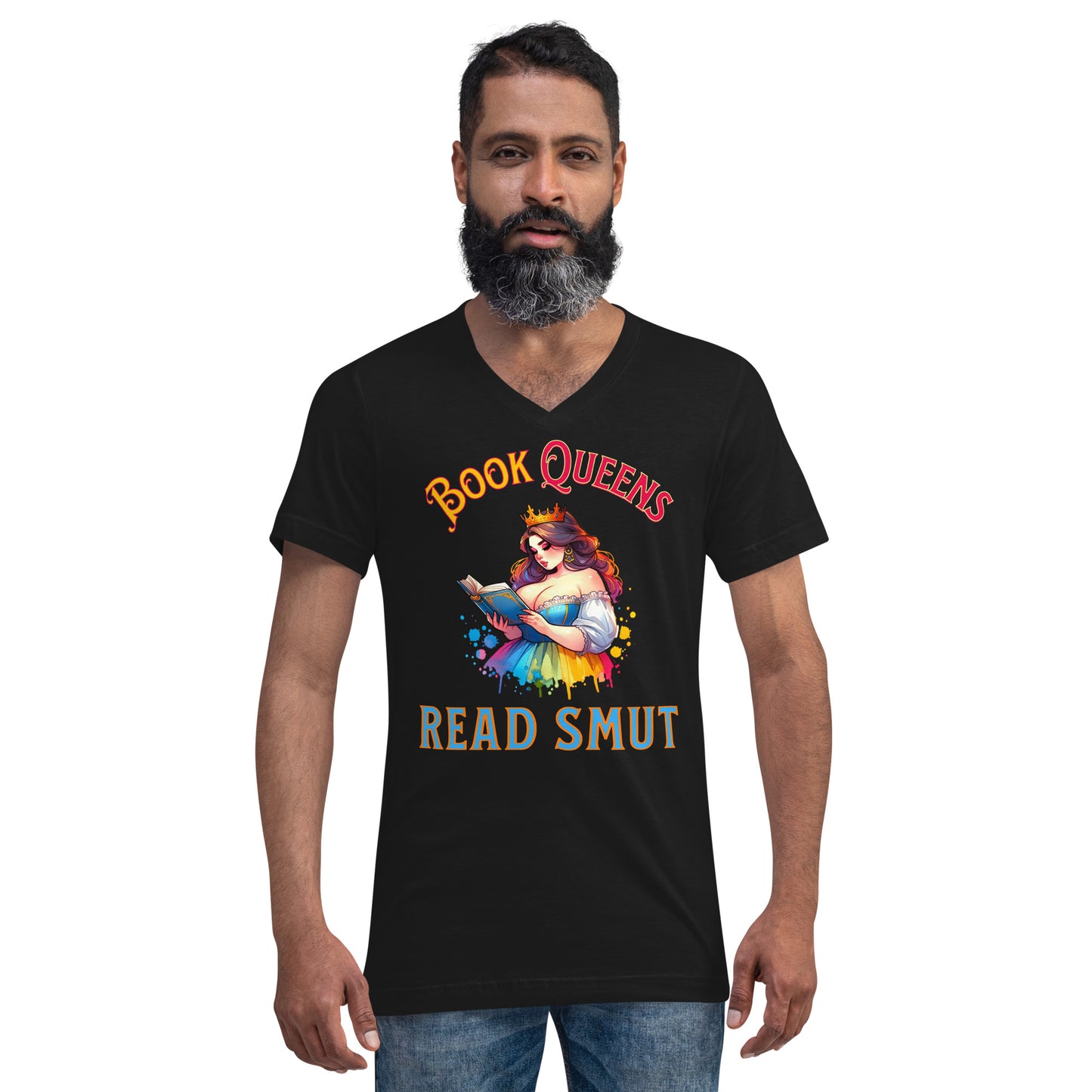 Book Queens Read Smut Unisex V-Neck T-Shirt