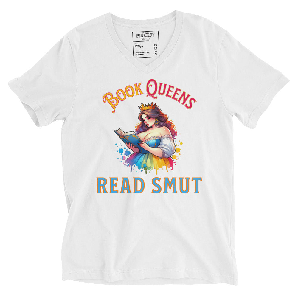 Book Queens Read Smut Unisex V-Neck T-Shirt