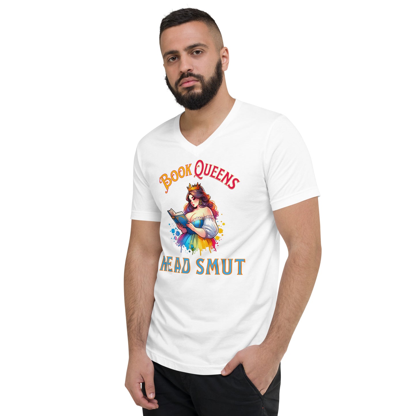 Book Queens Read Smut Unisex V-Neck T-Shirt