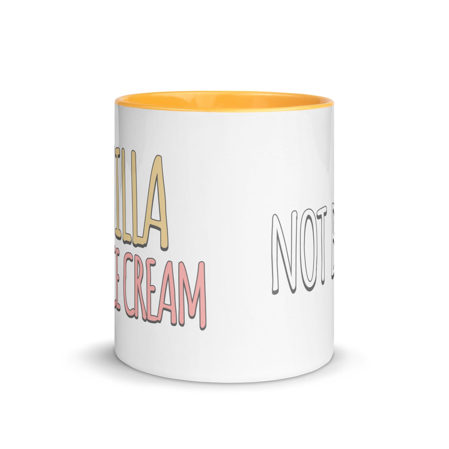 Vanilla is for Ice Cream not Books Mug with Color Inside