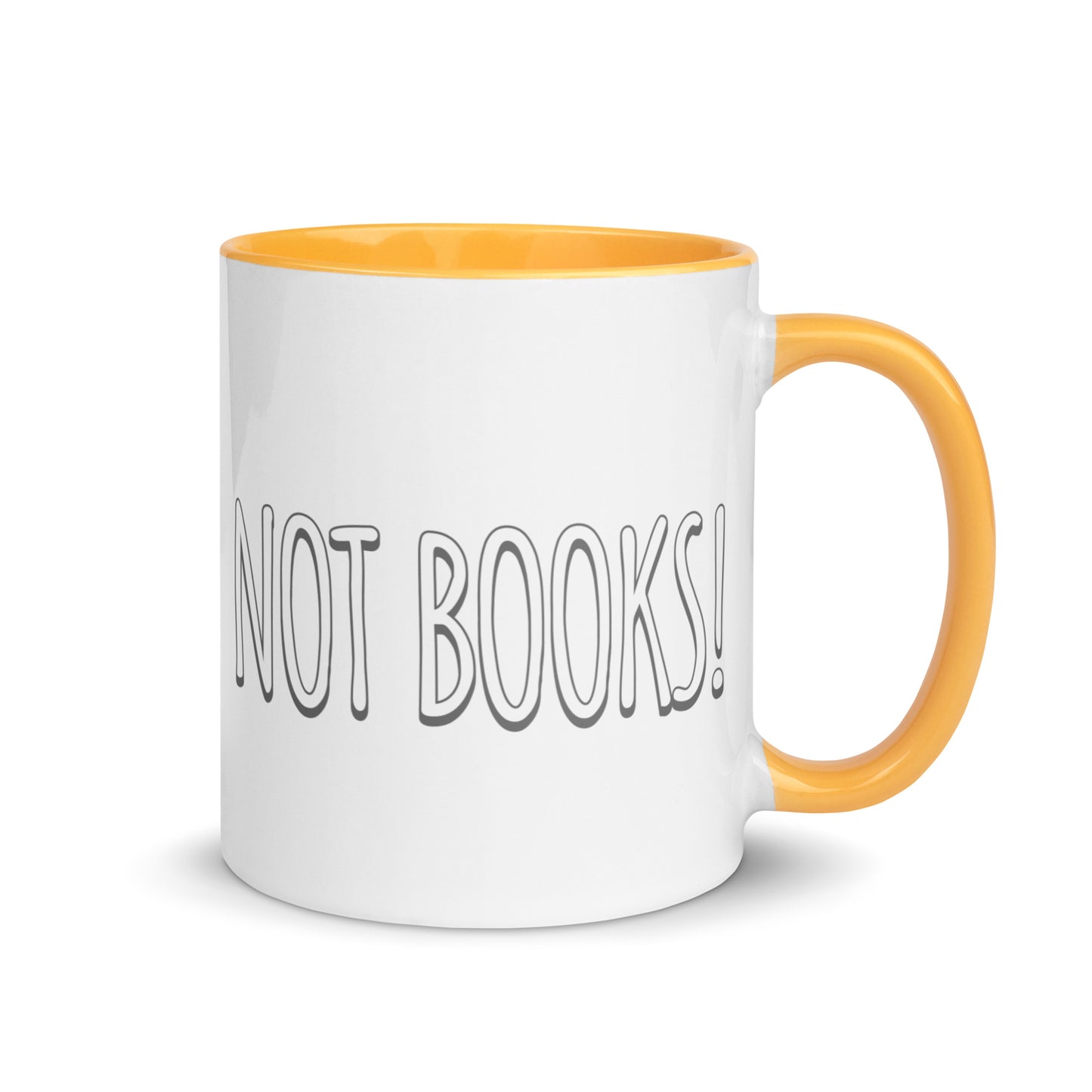 Vanilla is for Ice Cream not Books Mug with Color Inside