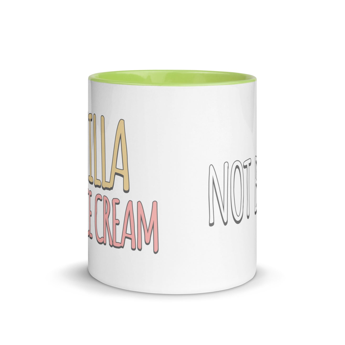 Vanilla is for Ice Cream not Books Mug with Color Inside