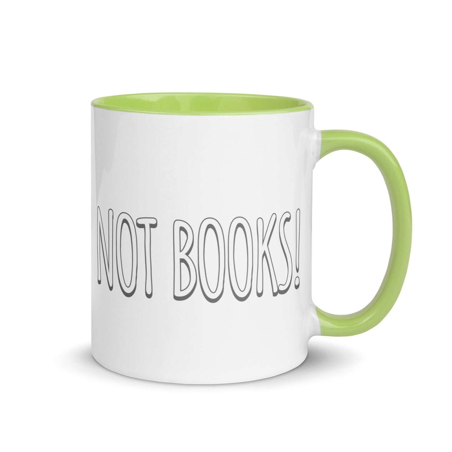 Vanilla is for Ice Cream not Books Mug with Color Inside