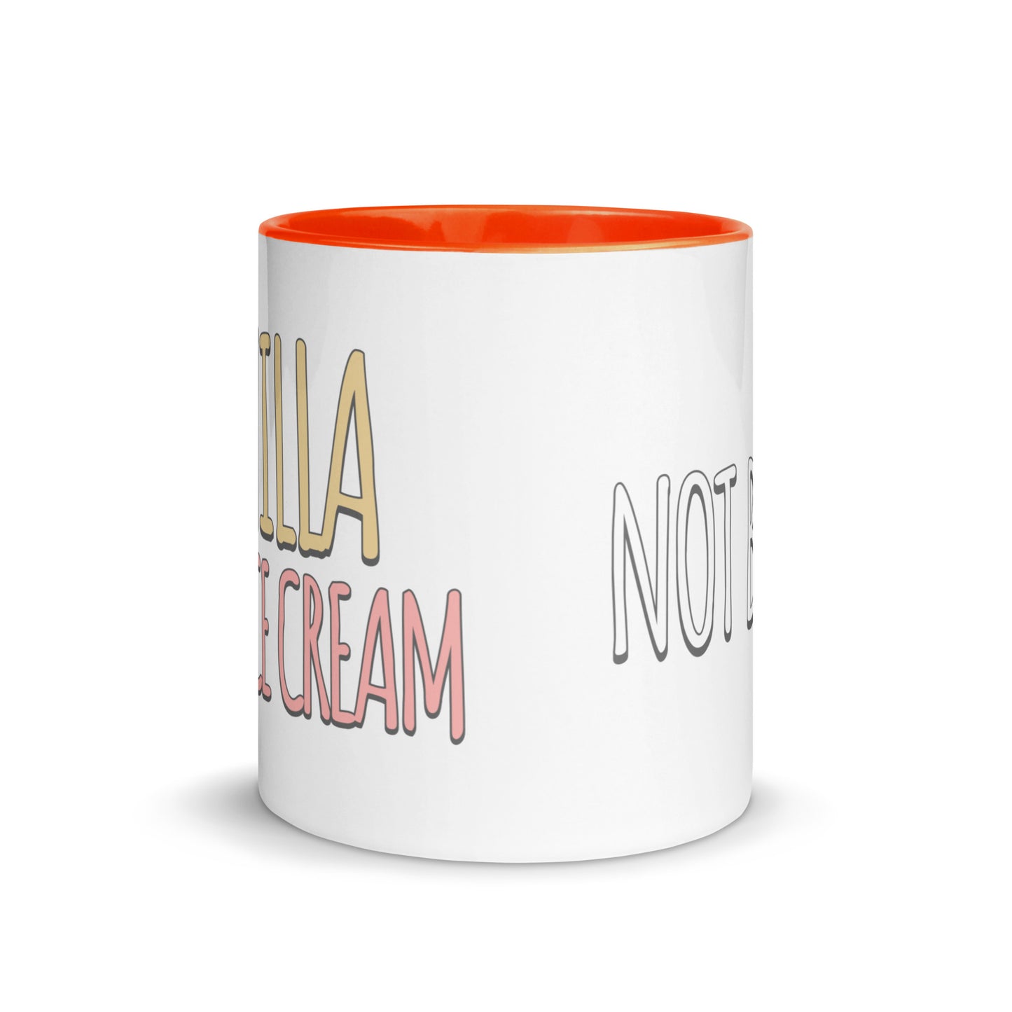 Vanilla is for Ice Cream not Books Mug with Color Inside