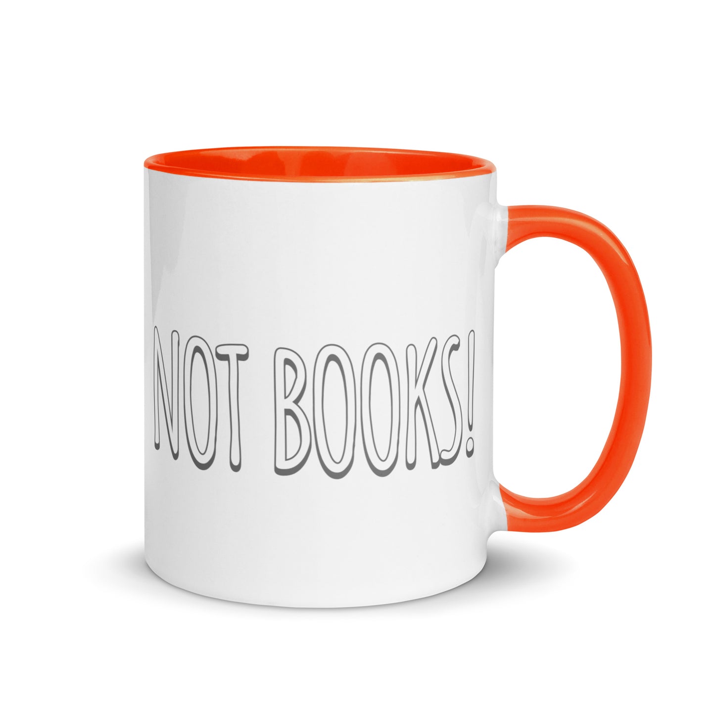 Vanilla is for Ice Cream not Books Mug with Color Inside