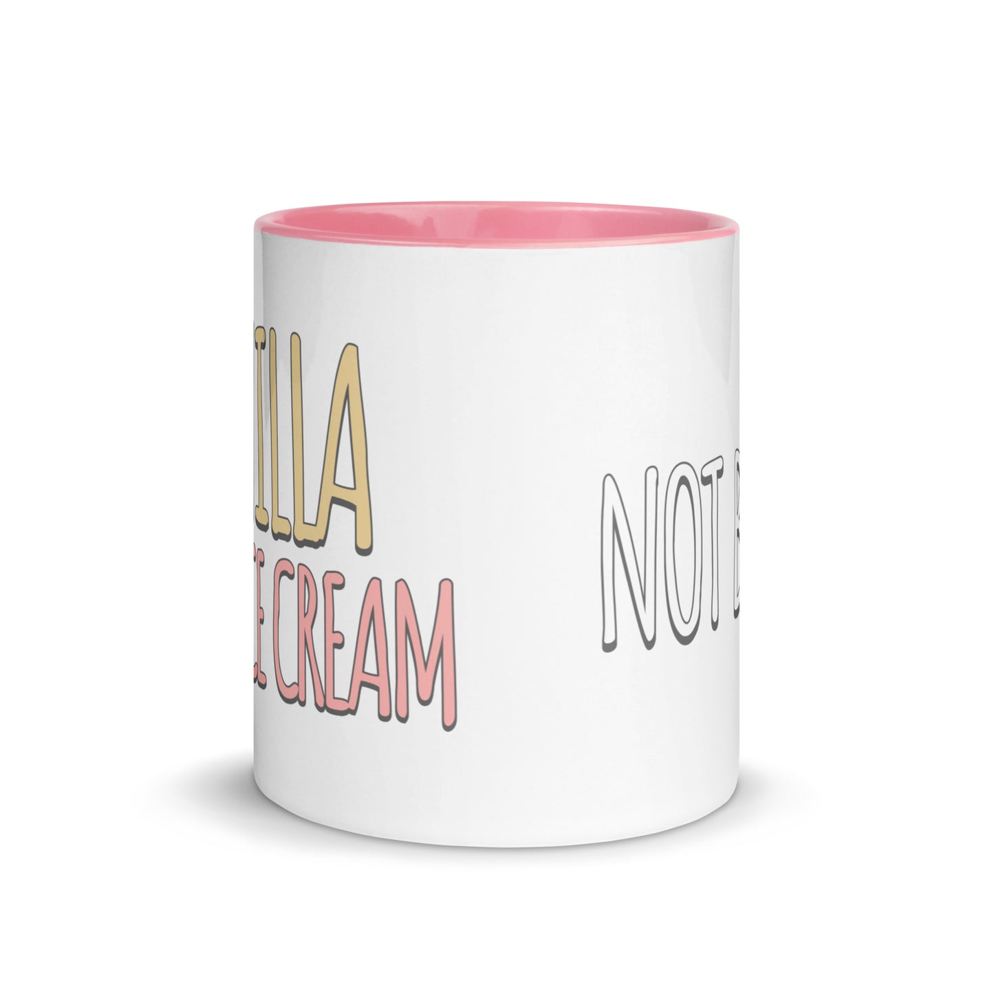 Vanilla is for Ice Cream not Books Mug with Color Inside