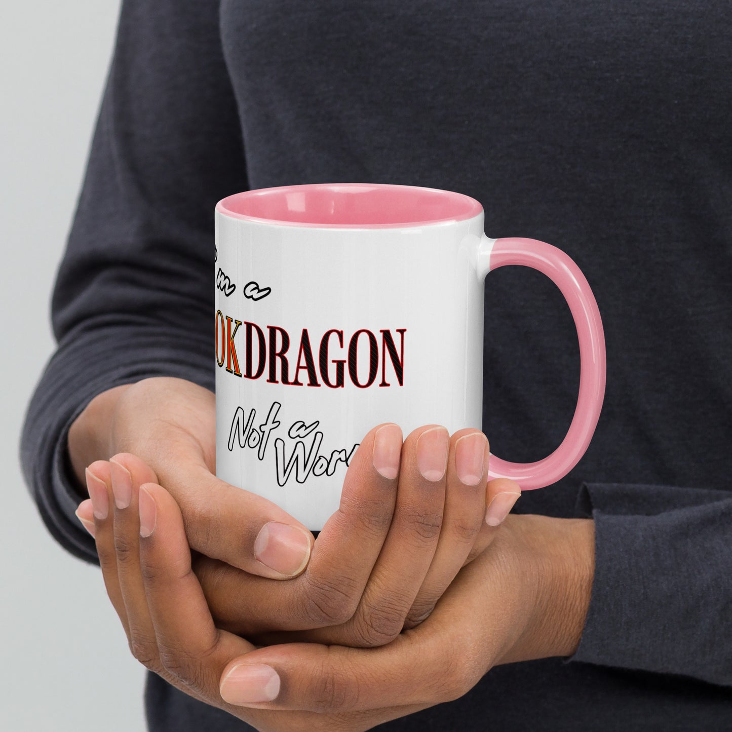 I'm a Book Dragon Mug with Color Inside