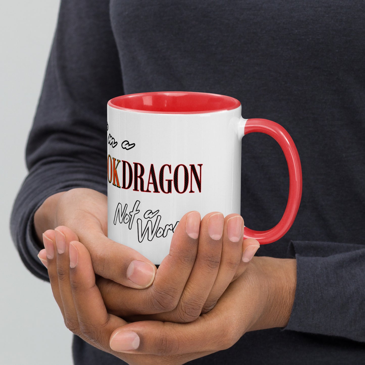 I'm a Book Dragon Mug with Color Inside