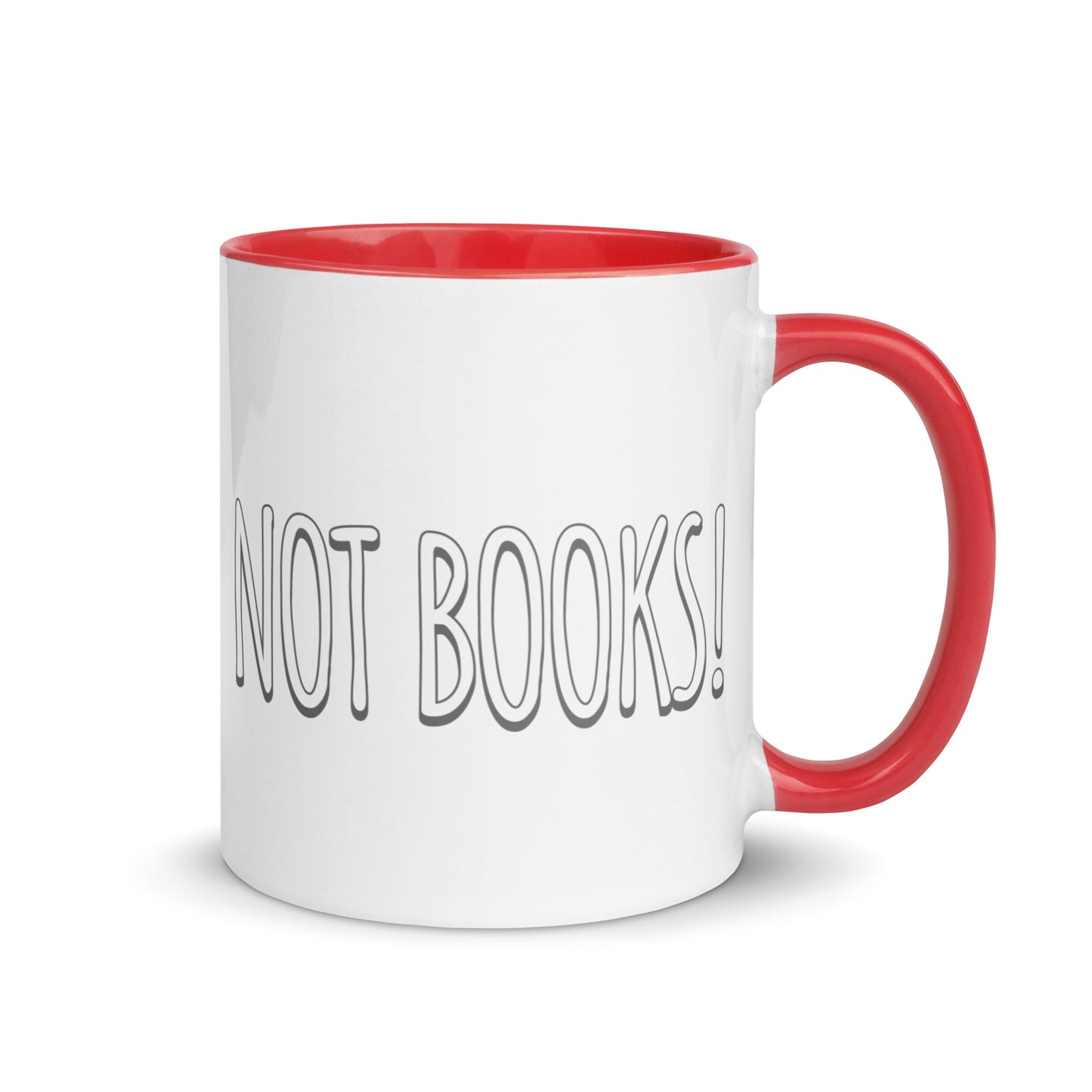 Vanilla is for Ice Cream not Books Mug with Color Inside