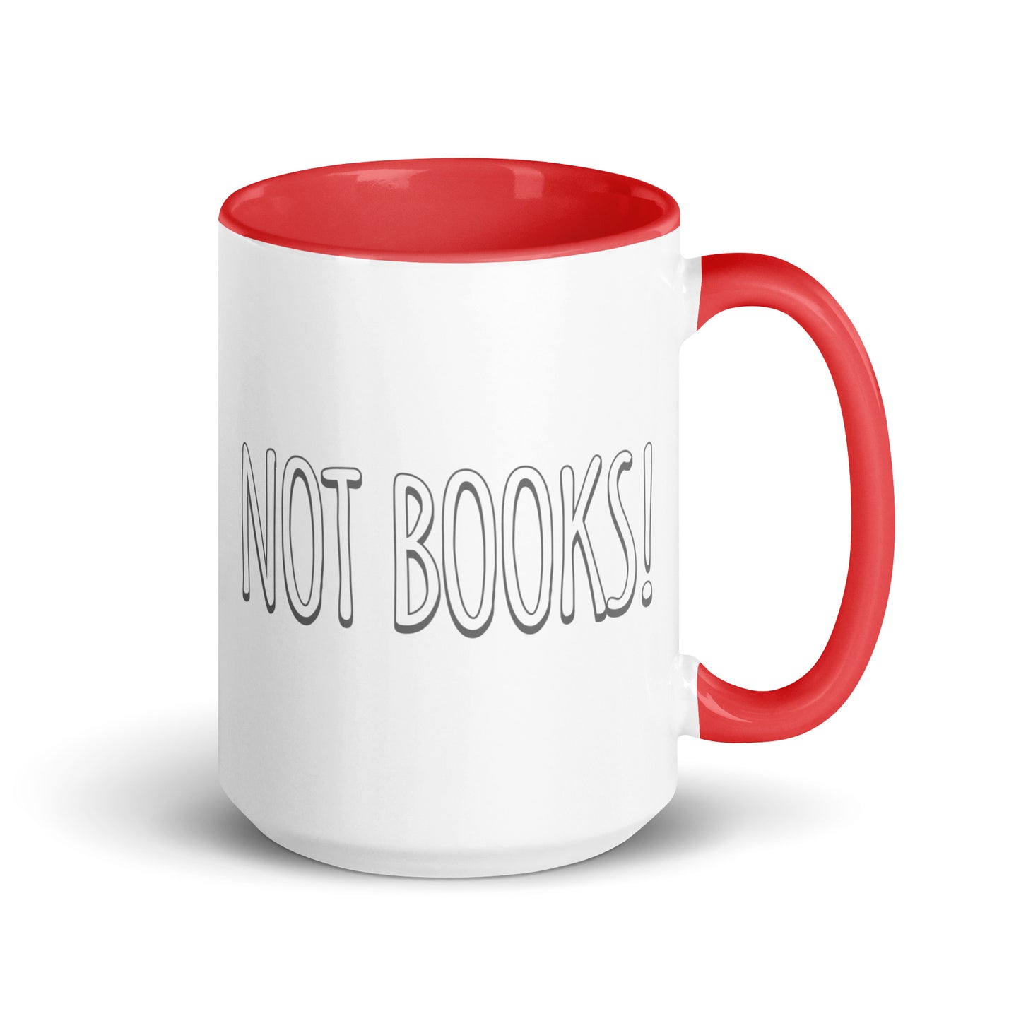 Vanilla is for Ice Cream not Books Mug with Color Inside