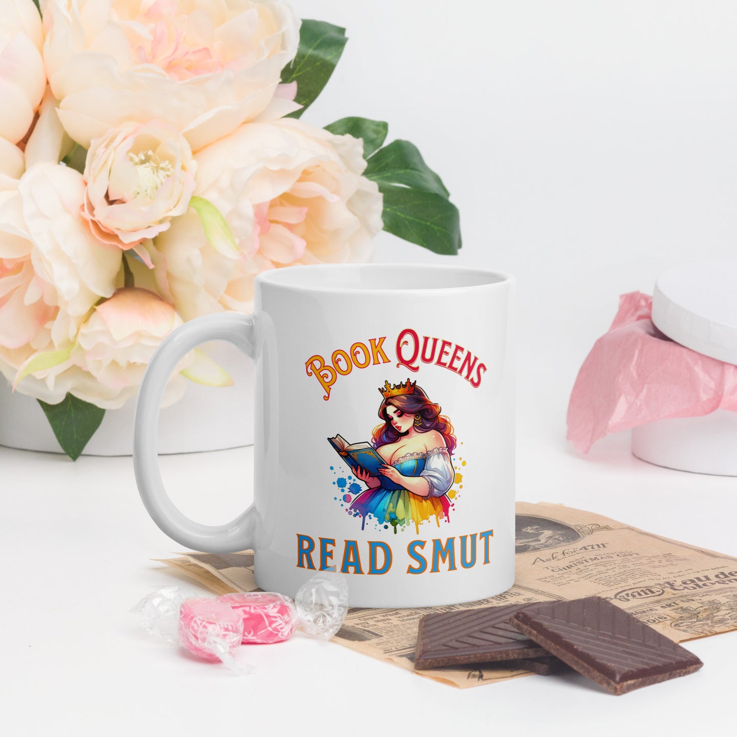 Book Queens Read Smut  glossy mug