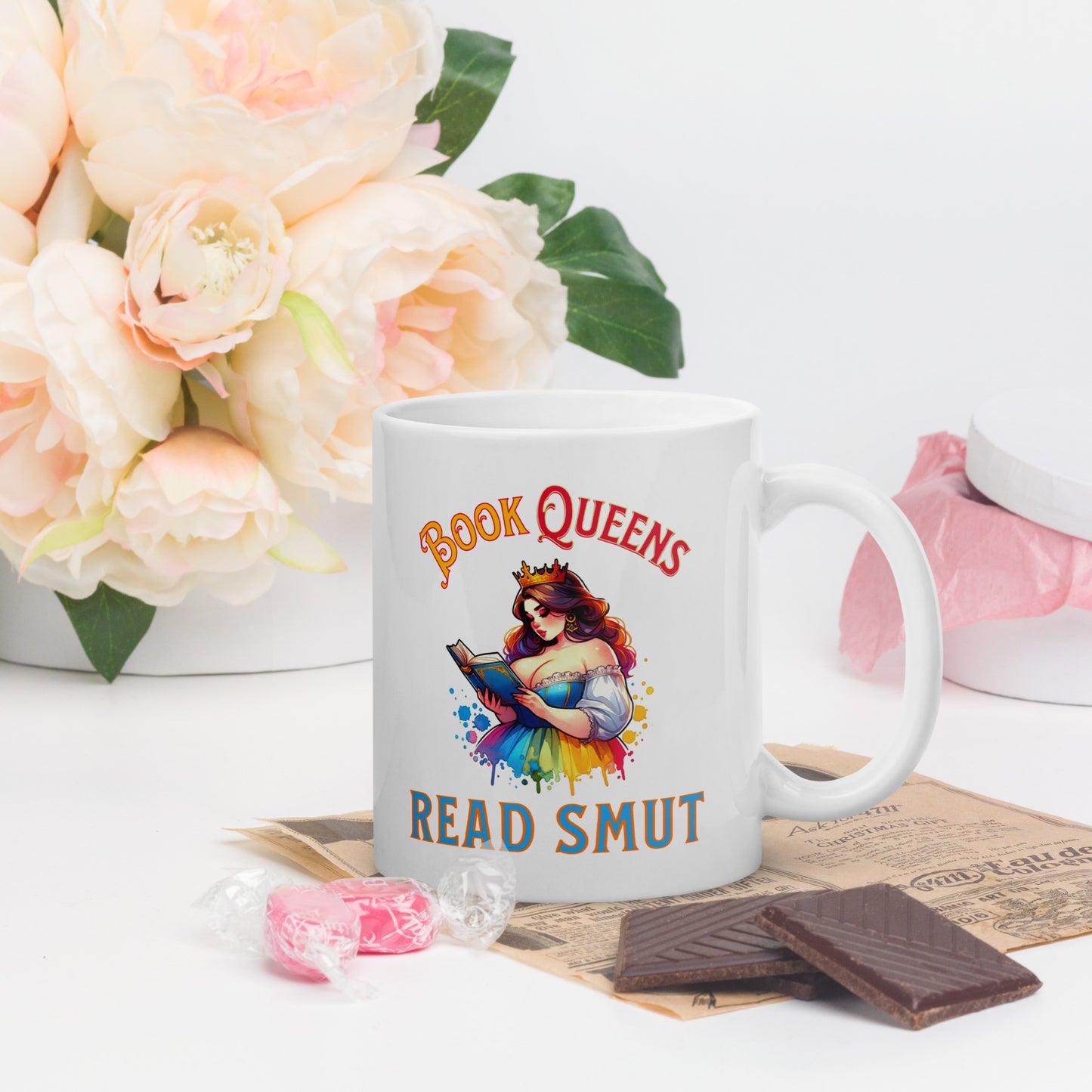 Book Queens Read Smut  glossy mug