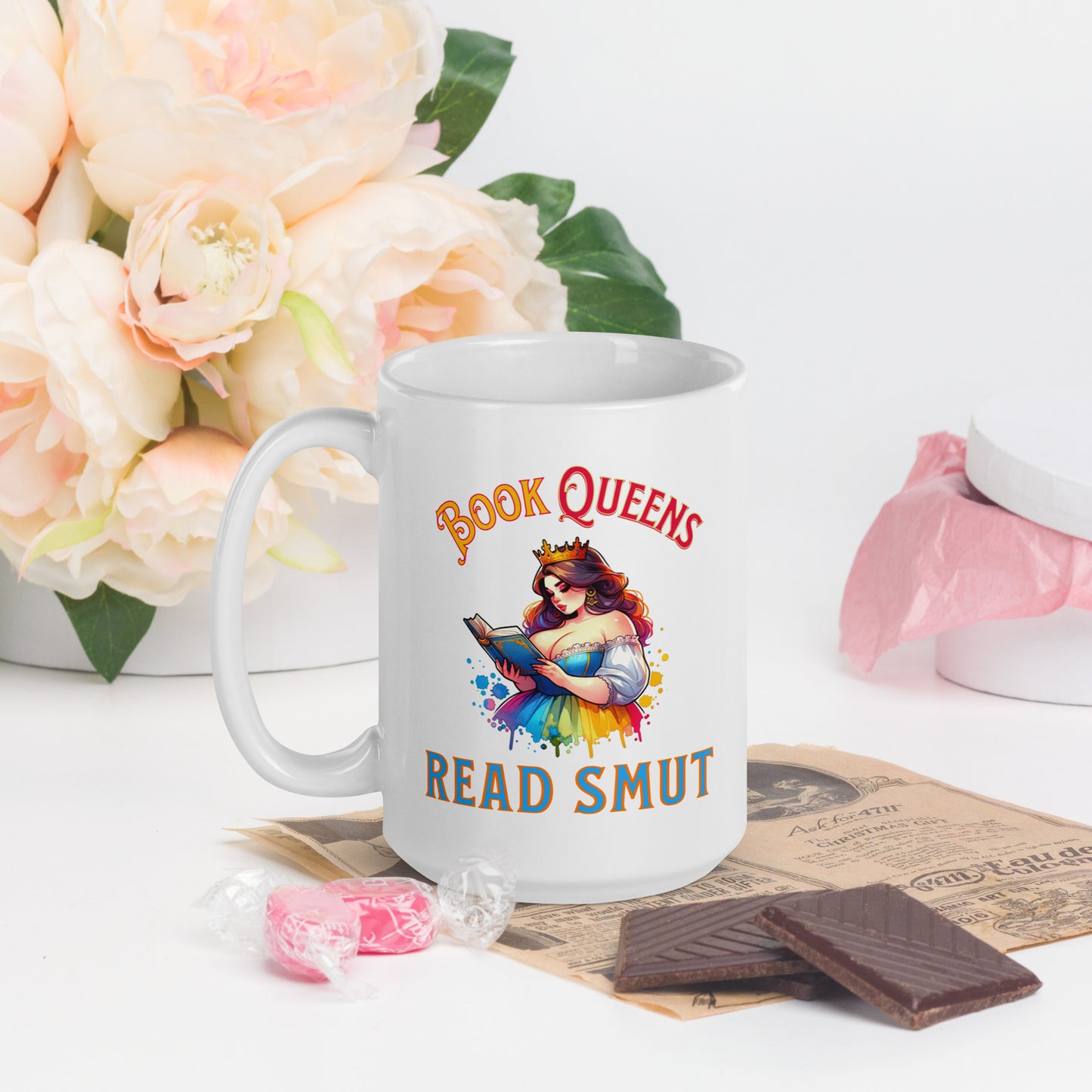 Book Queens Read Smut  glossy mug