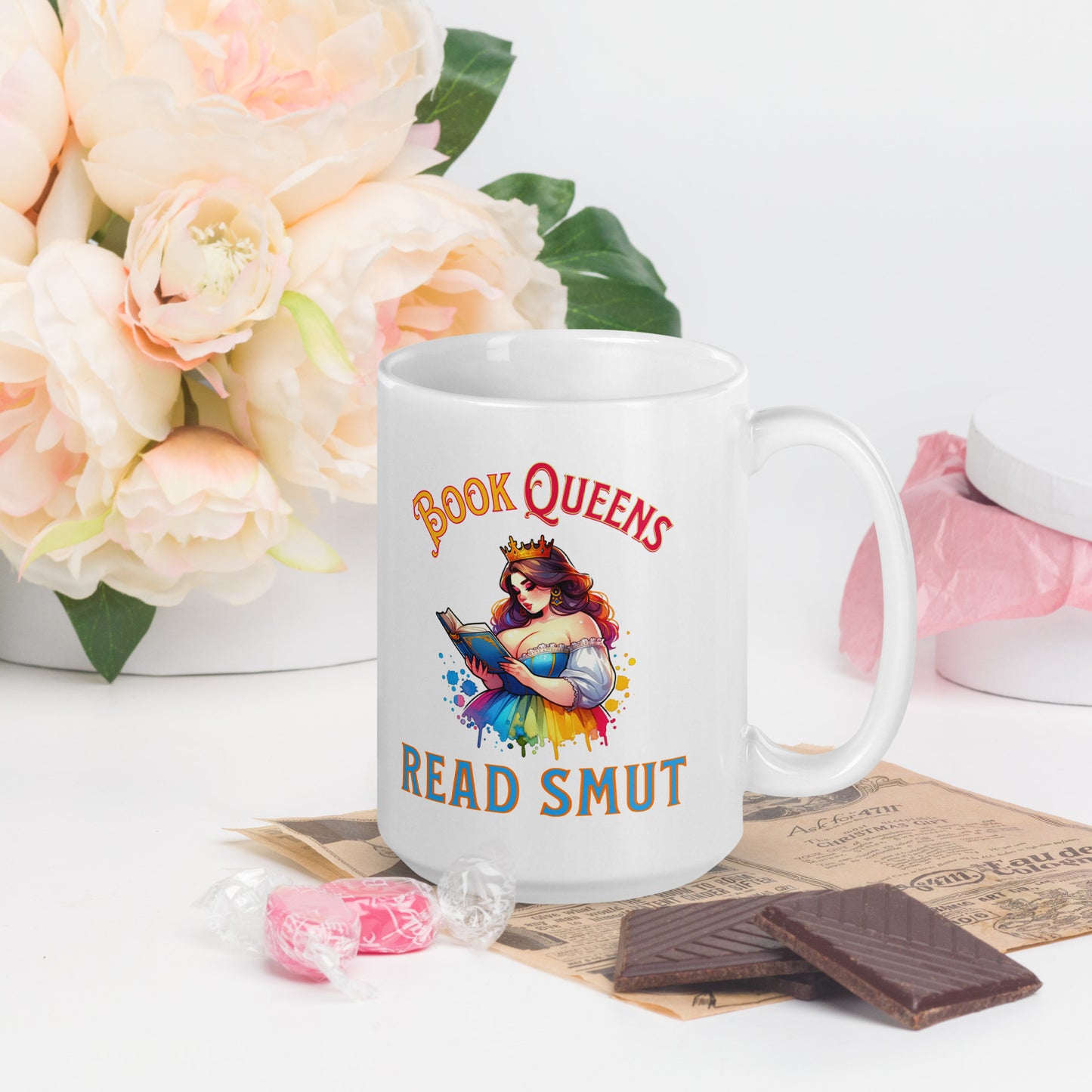 Book Queens Read Smut  glossy mug