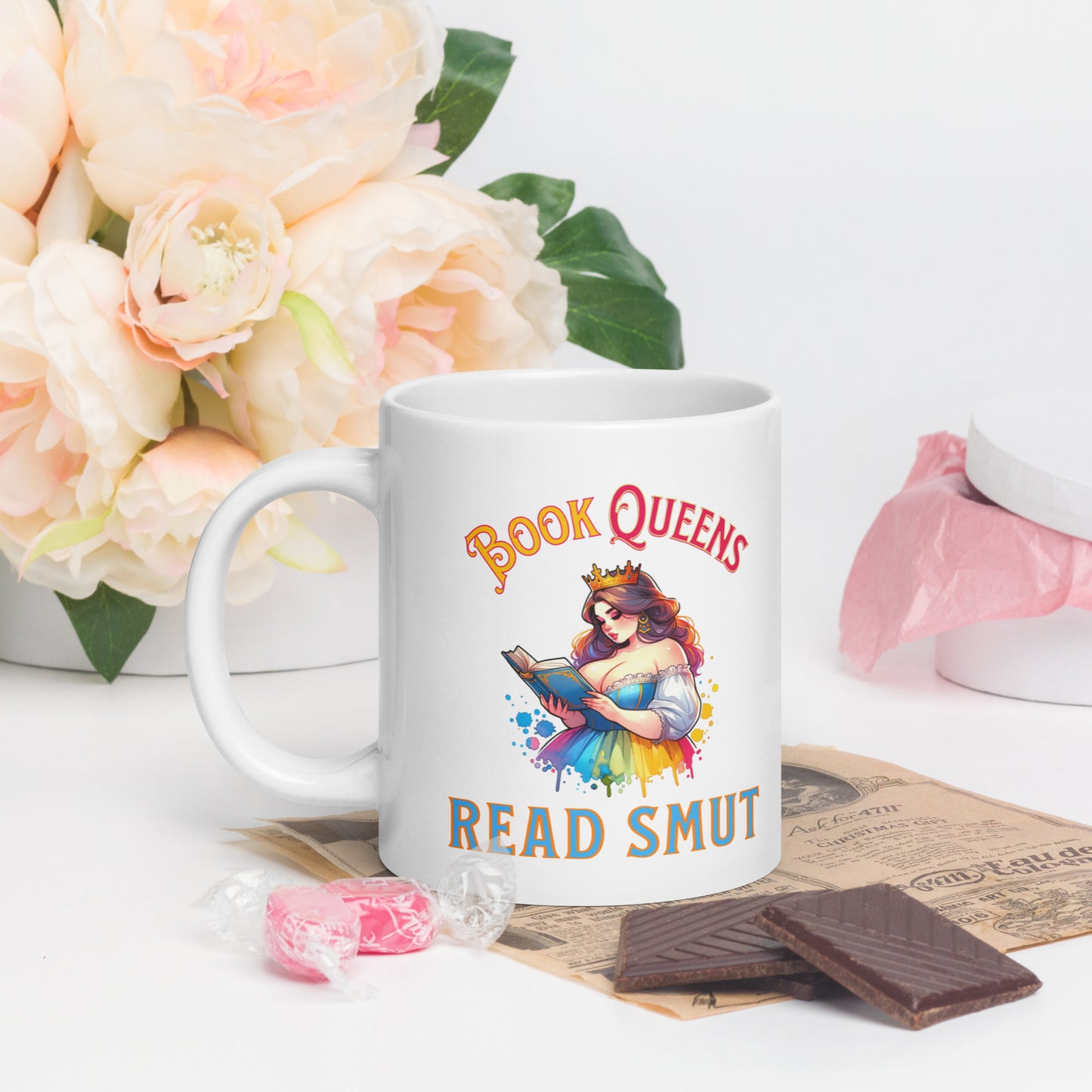 Book Queens Read Smut  glossy mug