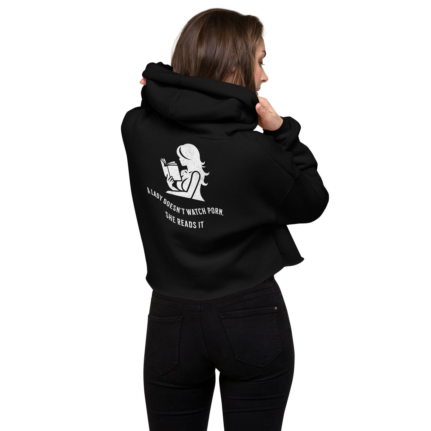 Bookslut Shirts Crop Hoodie - Bookslut Shirts