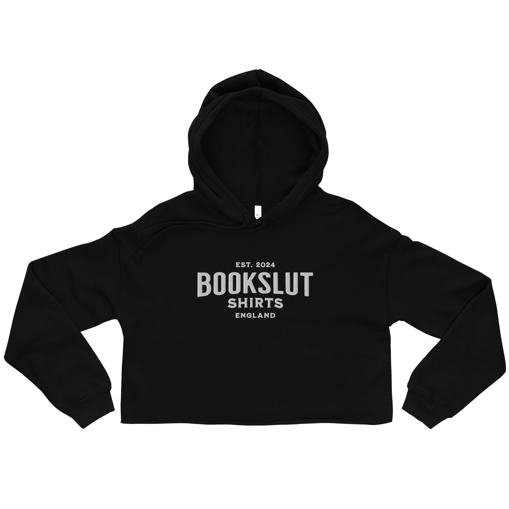 I Don't Read Because Crop Hoodie - Bookslut Shirts