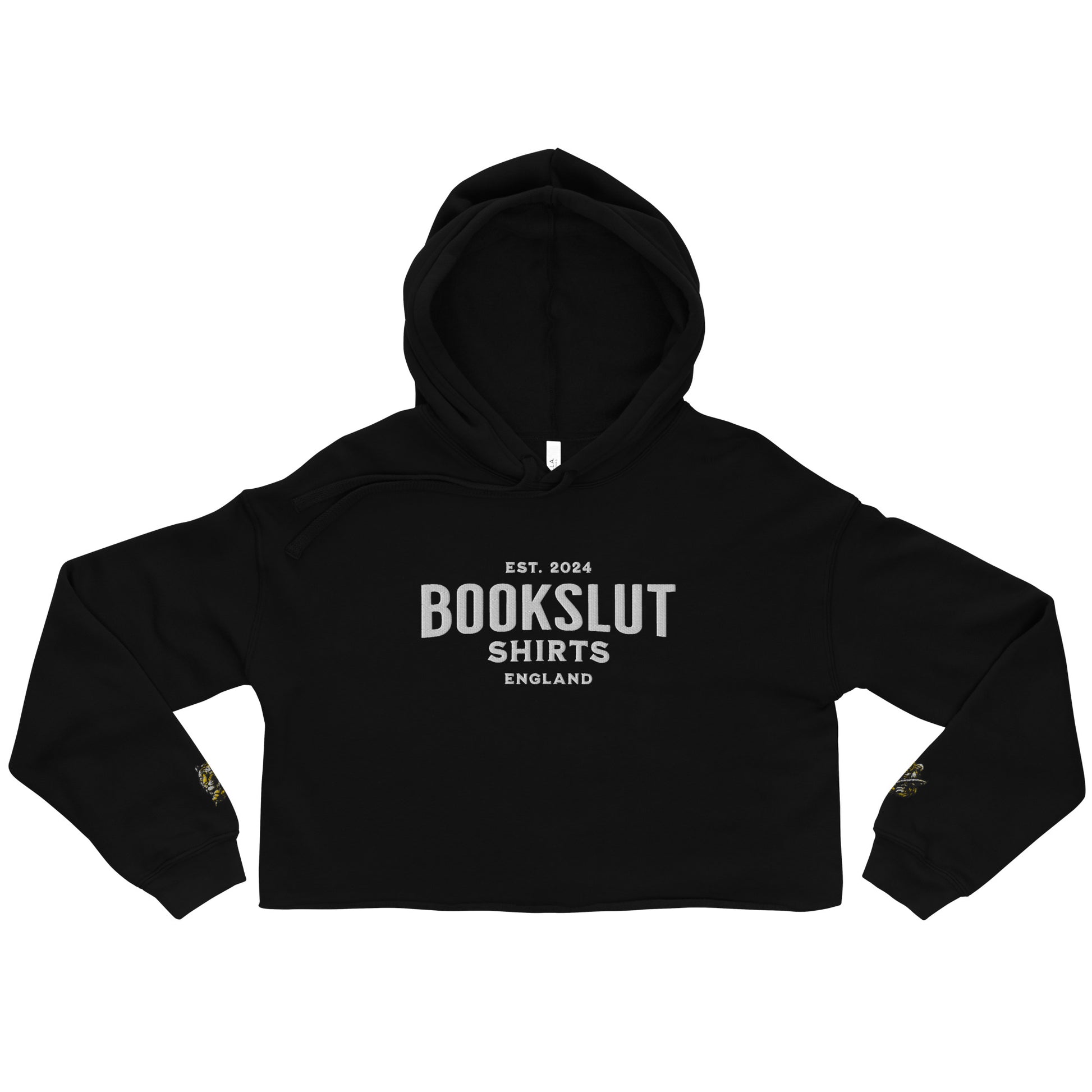 Bookslut Shirts Crop Hoodie - Bookslut Shirts