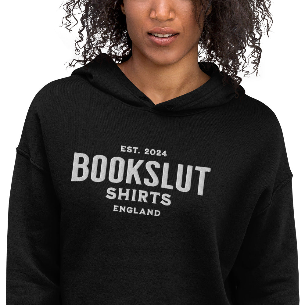 I Don't Read Because Crop Hoodie - Bookslut Shirts