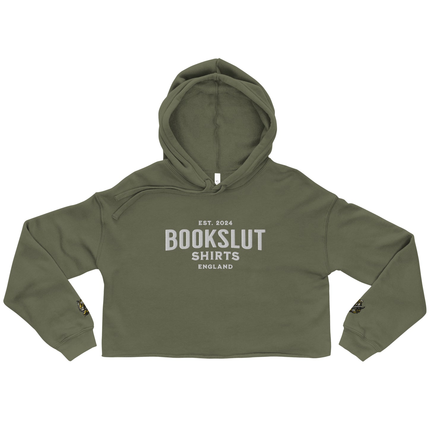 Bookslut Shirts Crop Hoodie - Bookslut Shirts