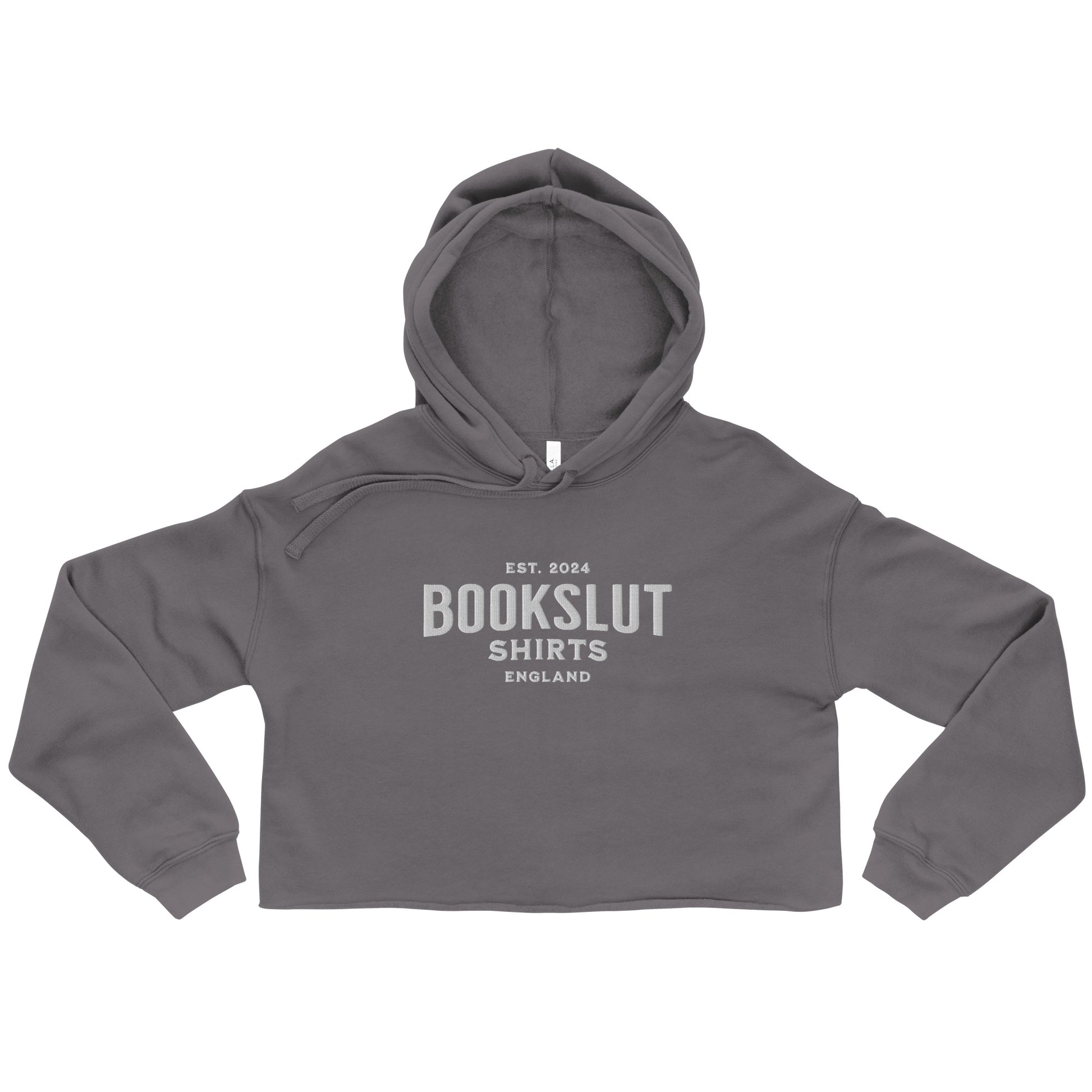 I Don't Read Because Crop Hoodie - Bookslut Shirts