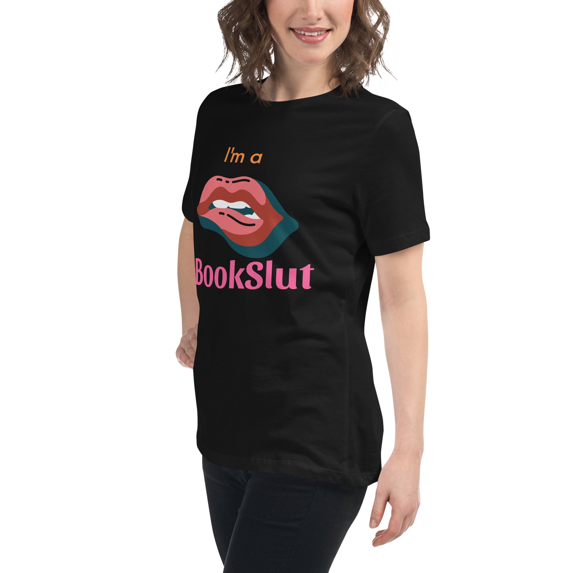 I'm a Bookslut Women's Relaxed Crew neck T-Shirt - Bookslut Shirts