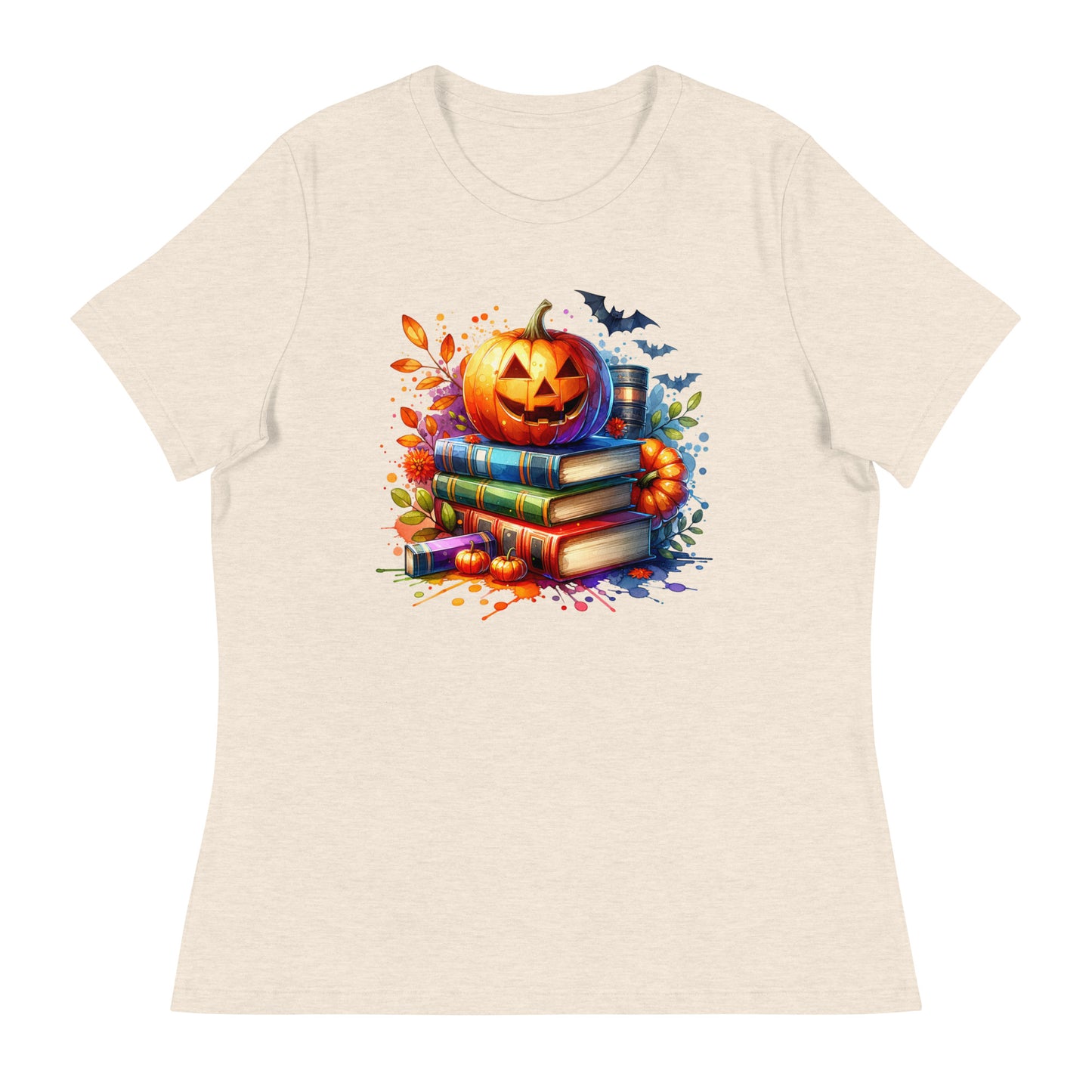 Halloween Women's Relaxed Reading T-Shirt